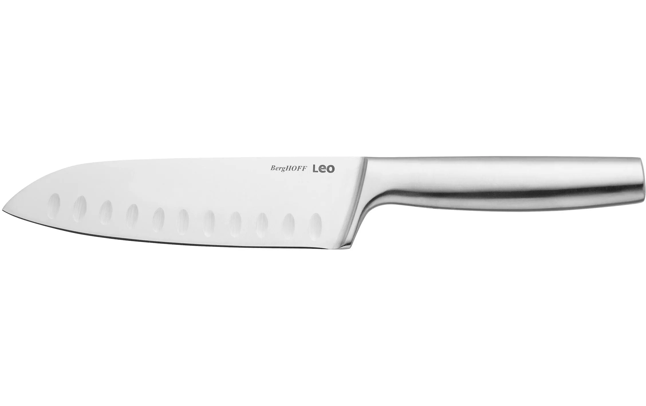 Couteau santoku Leo Legacy 17.5 cm, Argenté