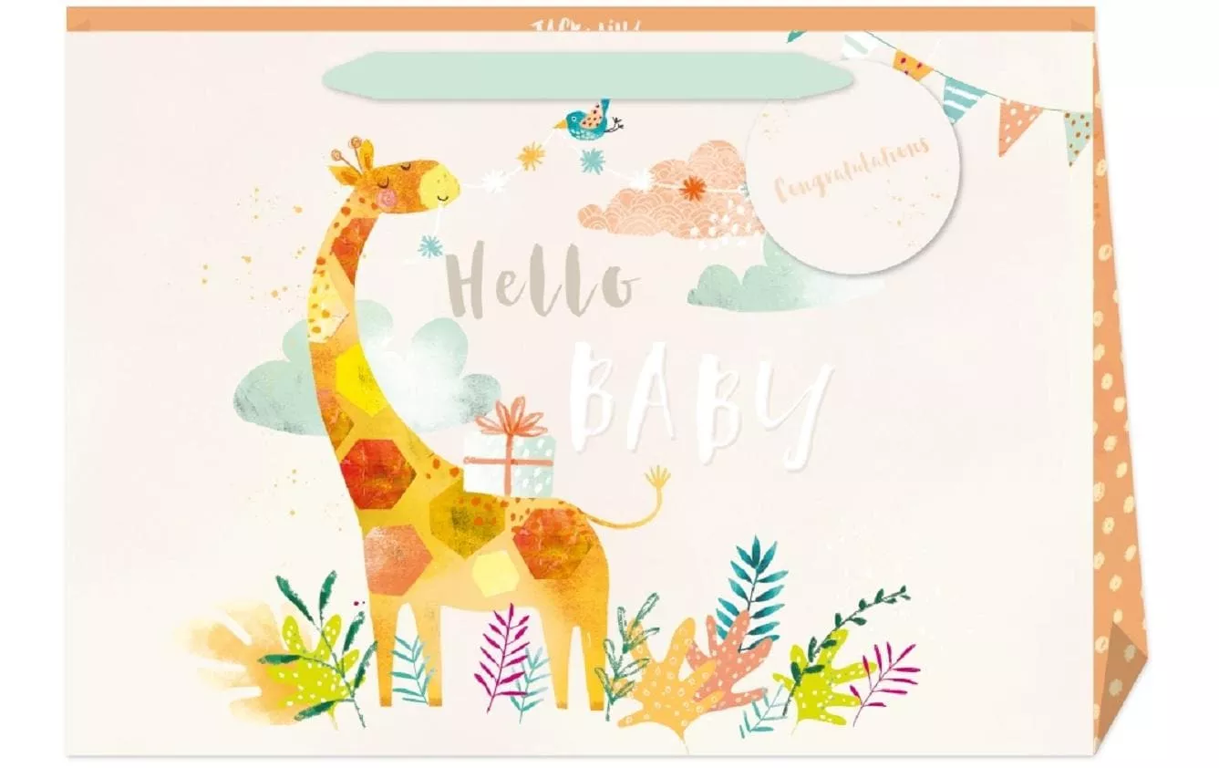 Sac cadeau Hello Baby Giraffe 1 Pièce/s, Multicolore