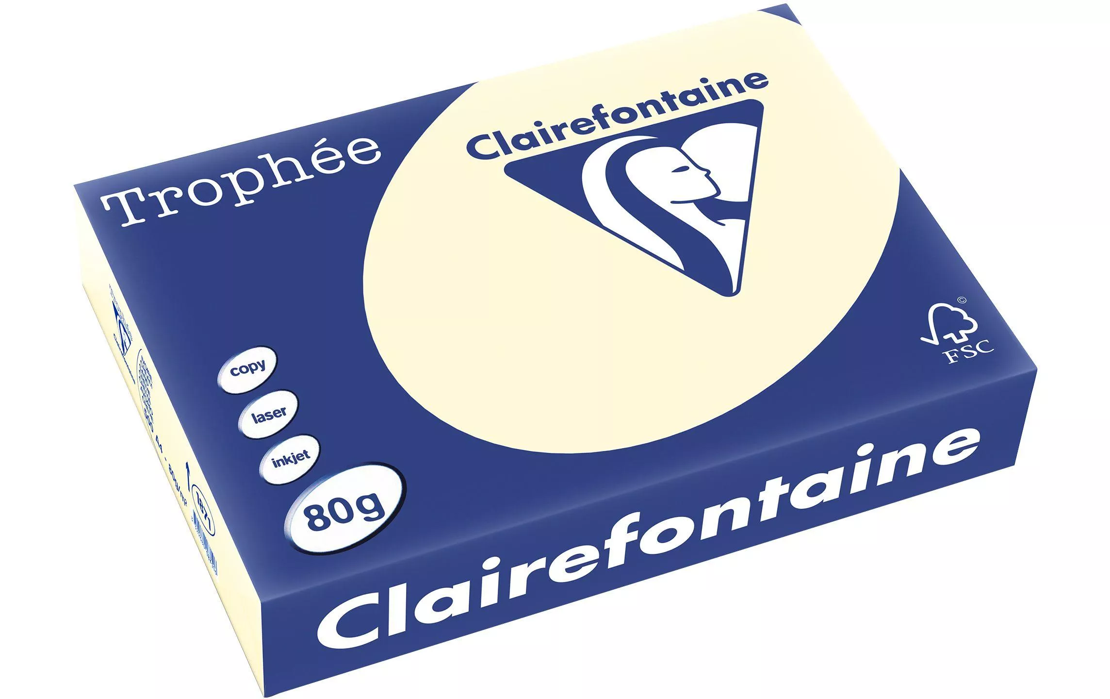 Carta Clairefontaine Trophée A4, 80 g/m², sabbia, 500 fogli