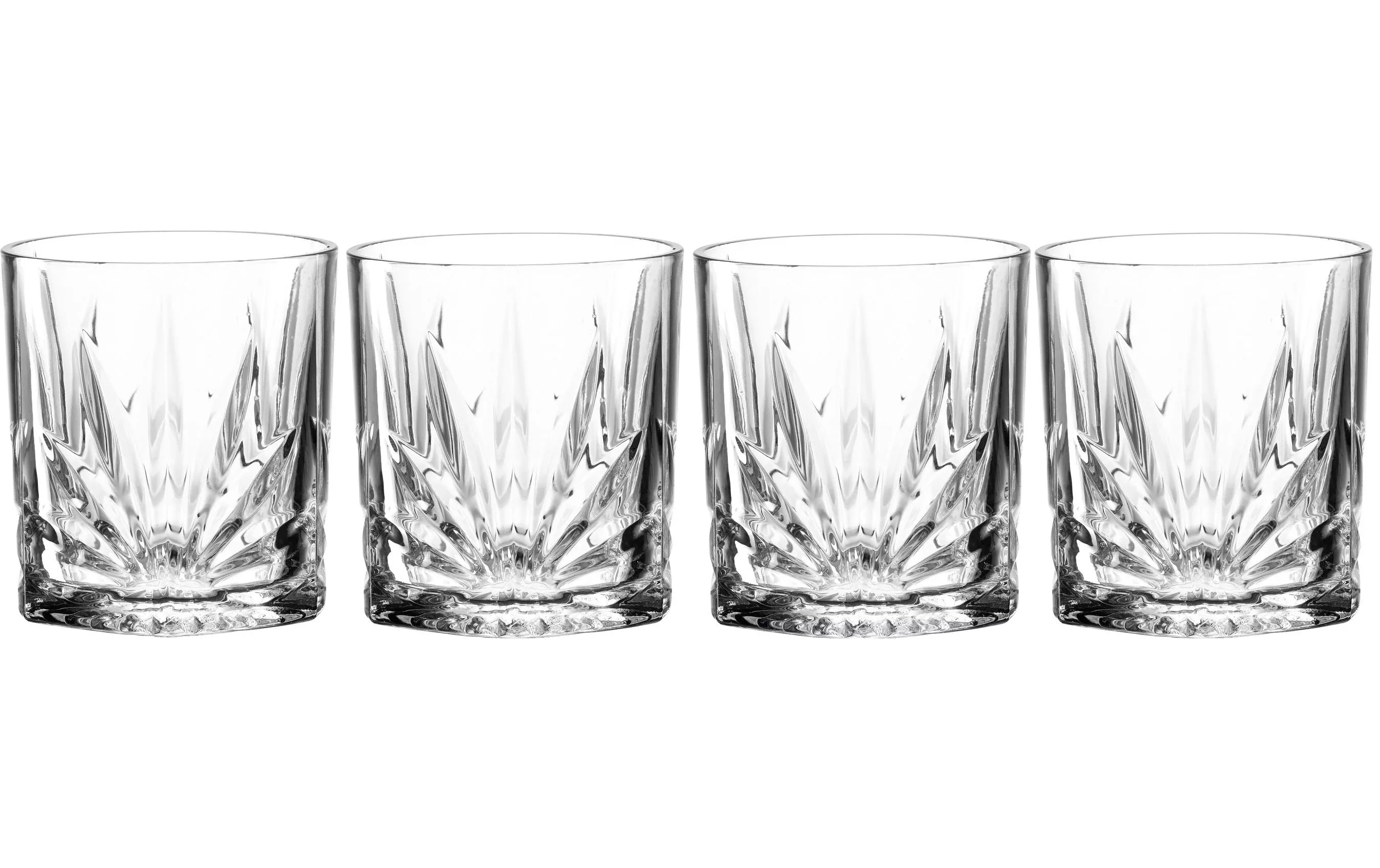 Whiskyglas Capri 330 ml, 4 Stück, Transparent
