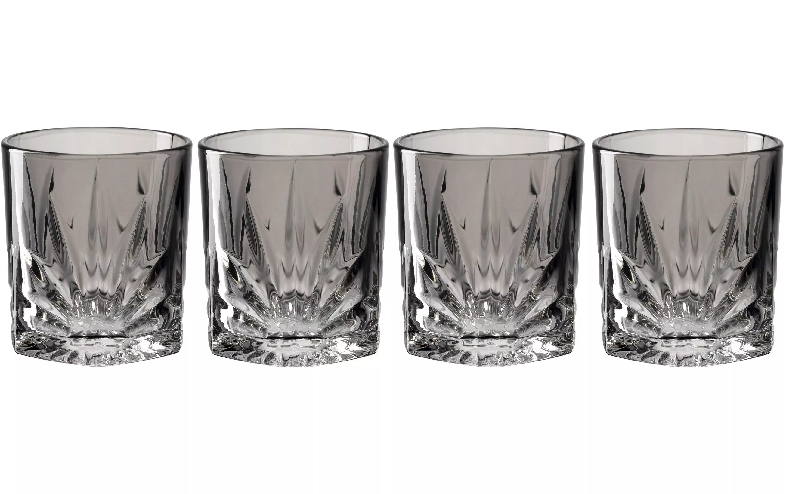 Whiskyglas Capri 330 ml, 4 Stück, Grau