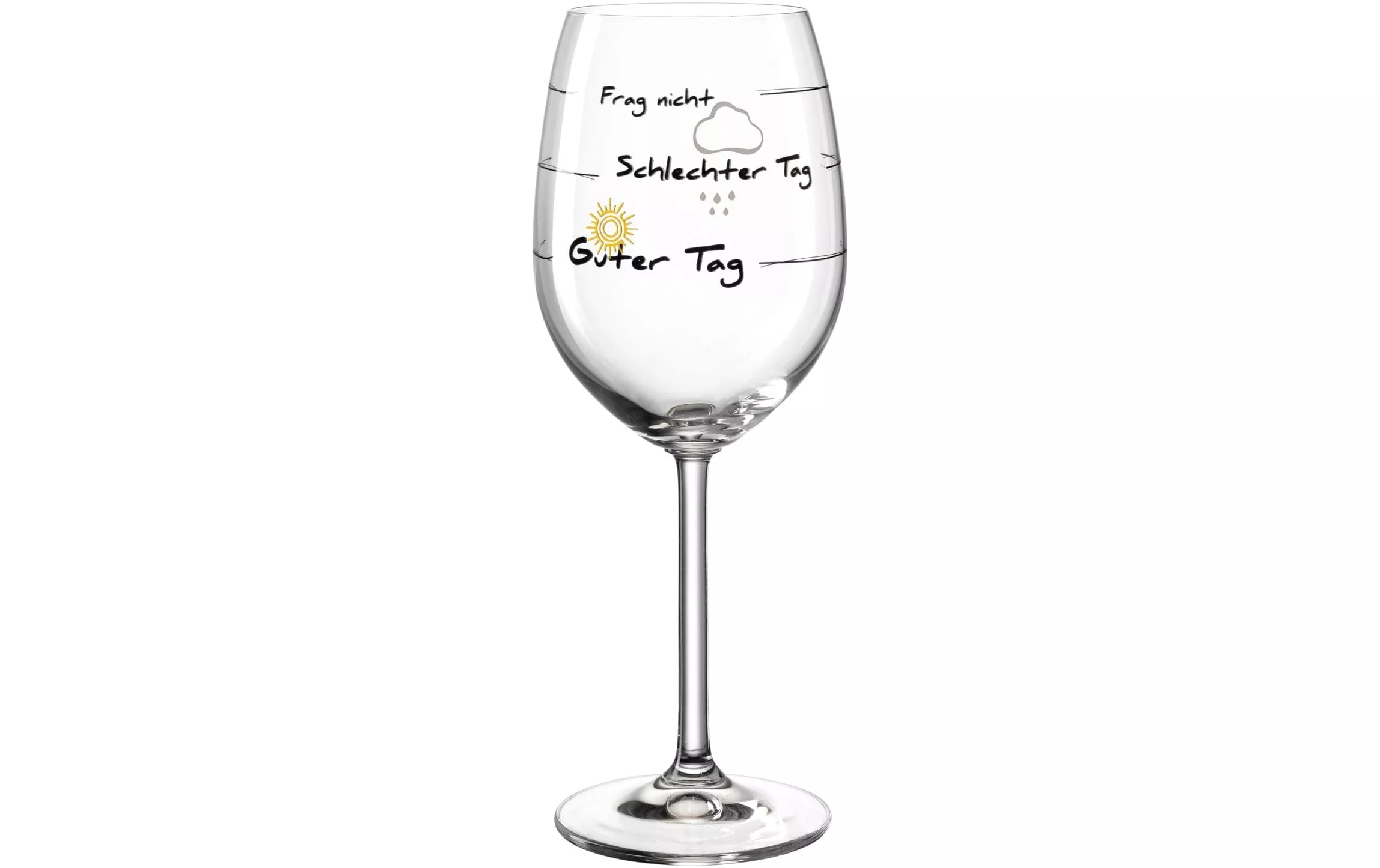 Bicchiere da vino rosso Leonardo Presente \"Guter Tag\" 460 ml, 1 pezzo