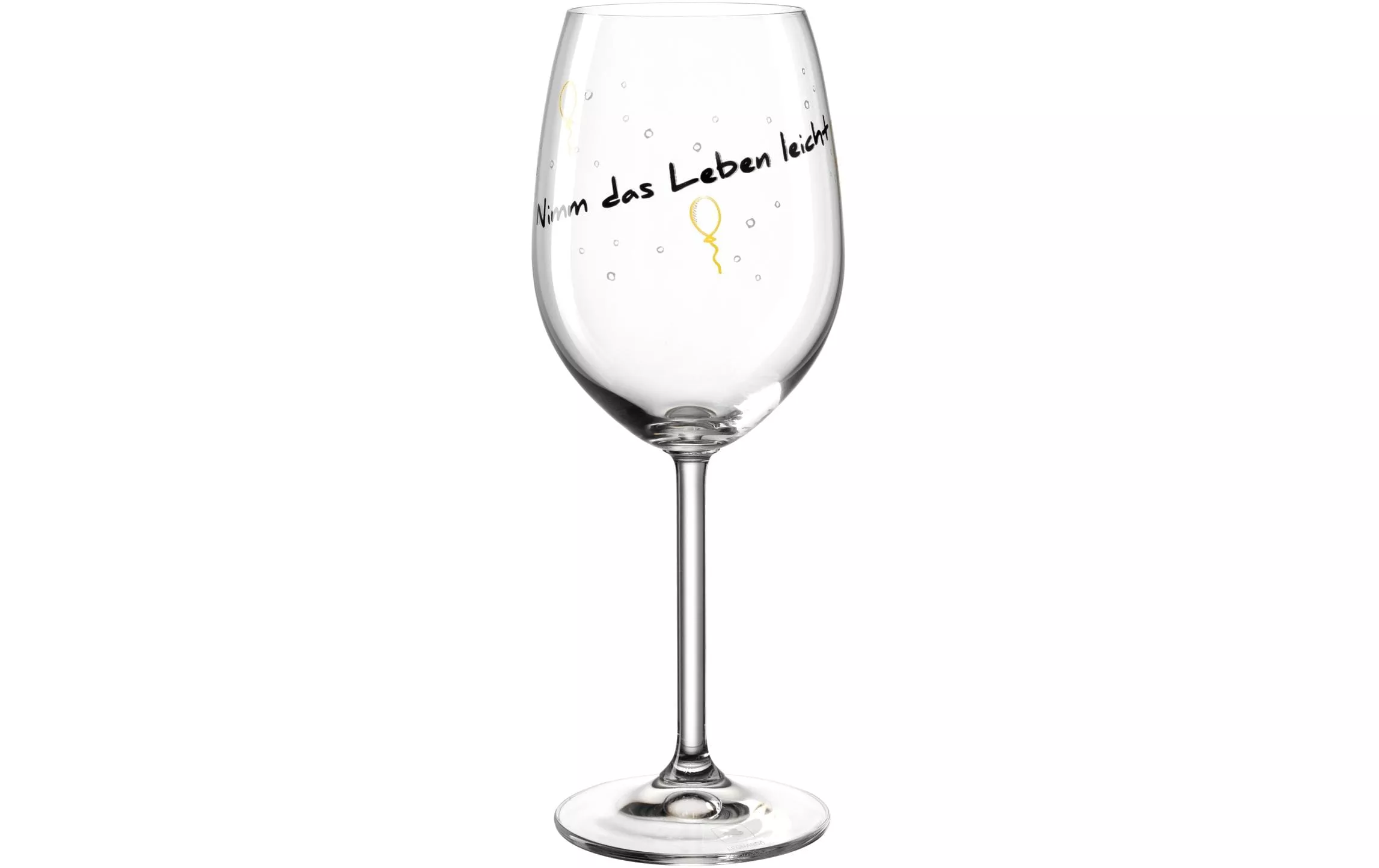 Verre à vin rouge Presente «Nimm das Leben leicht» 460 ml, 1 Pièce/s