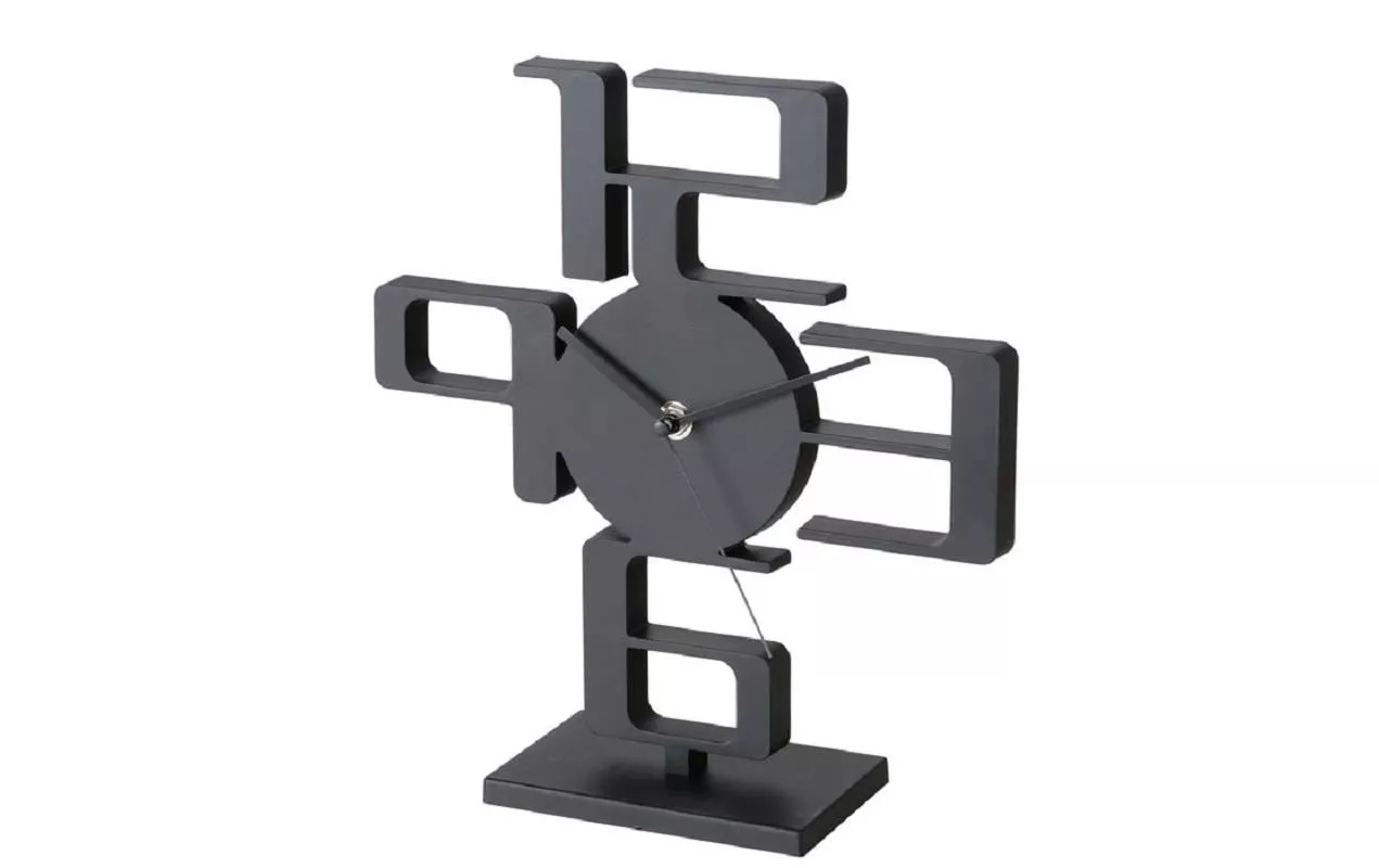 Orologio da tavolo Boltze Stadium 27 x 8 cm, nero opaco