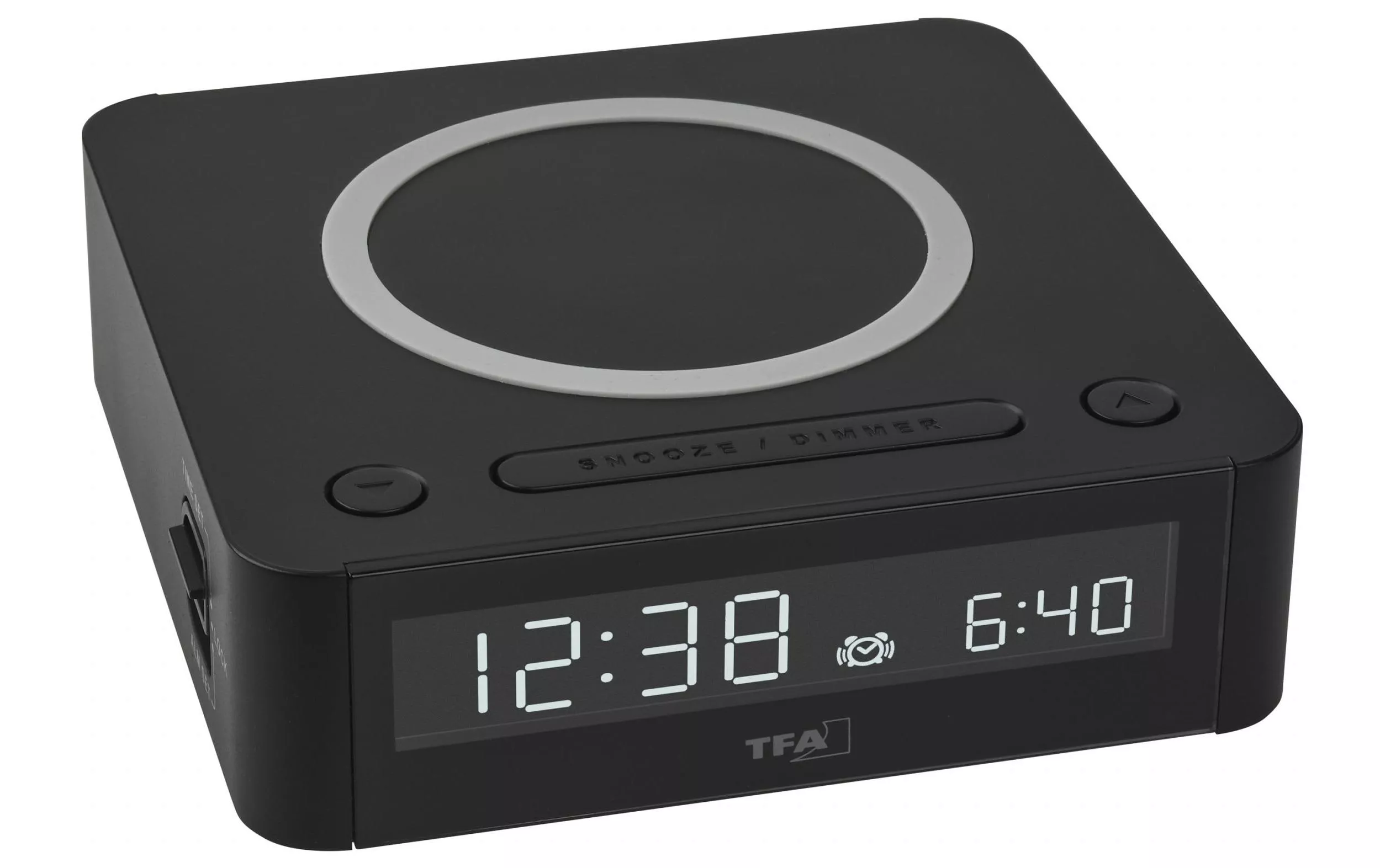 Digital Alarm Clock Easy Charge Nero