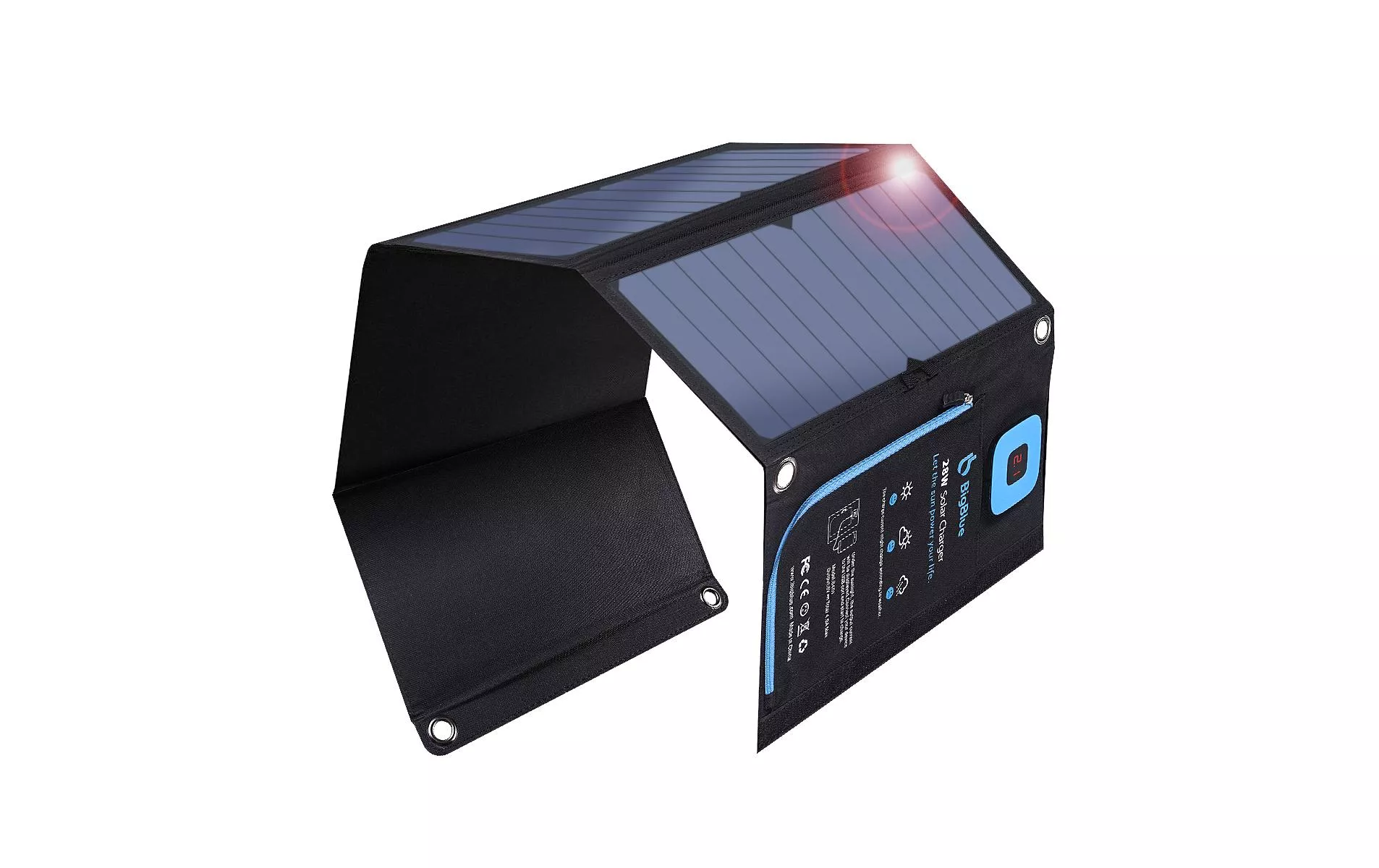 Caricabatterie solare BigBlue B401E 28 W, USB
