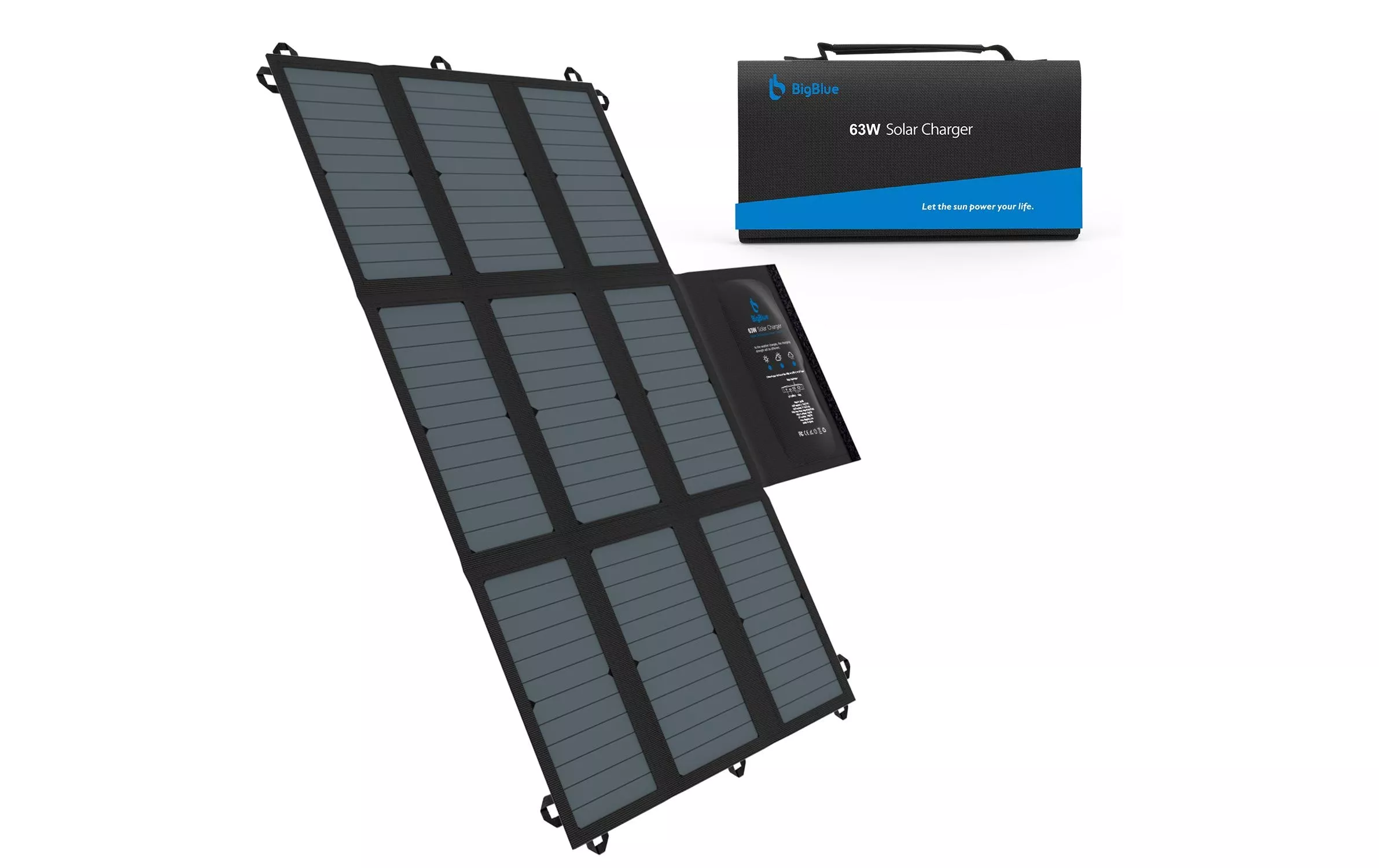 Caricatore solare B405 63 W, USB