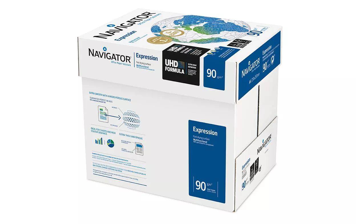 Papier pour photocopie Navigator Expression A4 90 g/m², 2500 feuilles