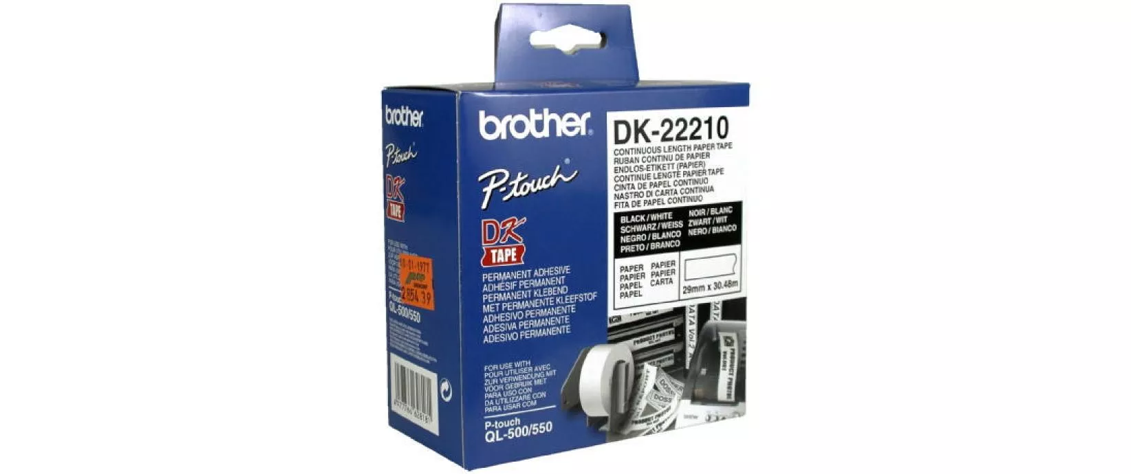 Rouleau à étiquettes DK-22210 Thermo Direct 29 mm x 30.48 m