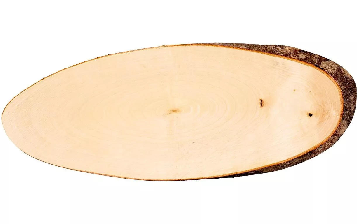 Vassoio da portata in legno di corteccia Foresta Marrone chiaro