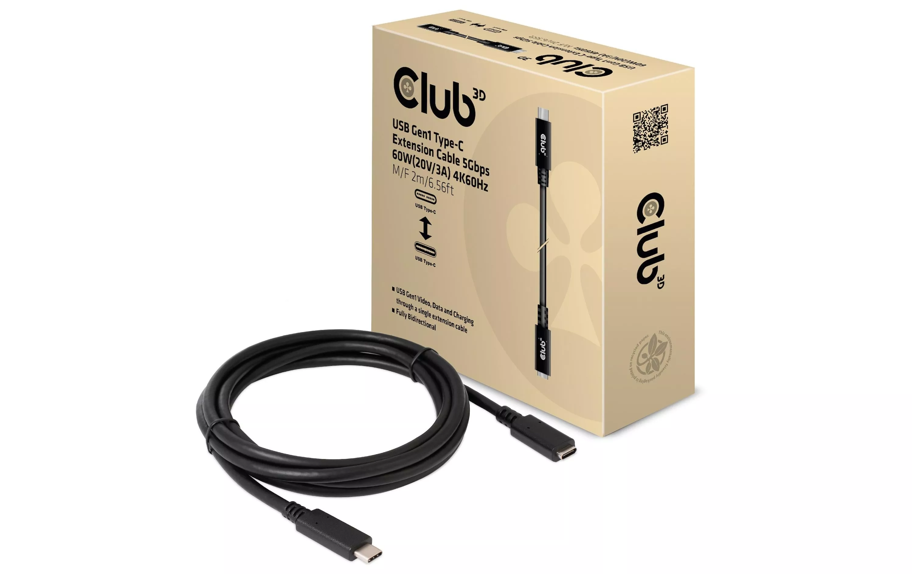 Cavo di prolunga Club 3D USB 3.0 CAC-1529 USB C - USB C 2 m