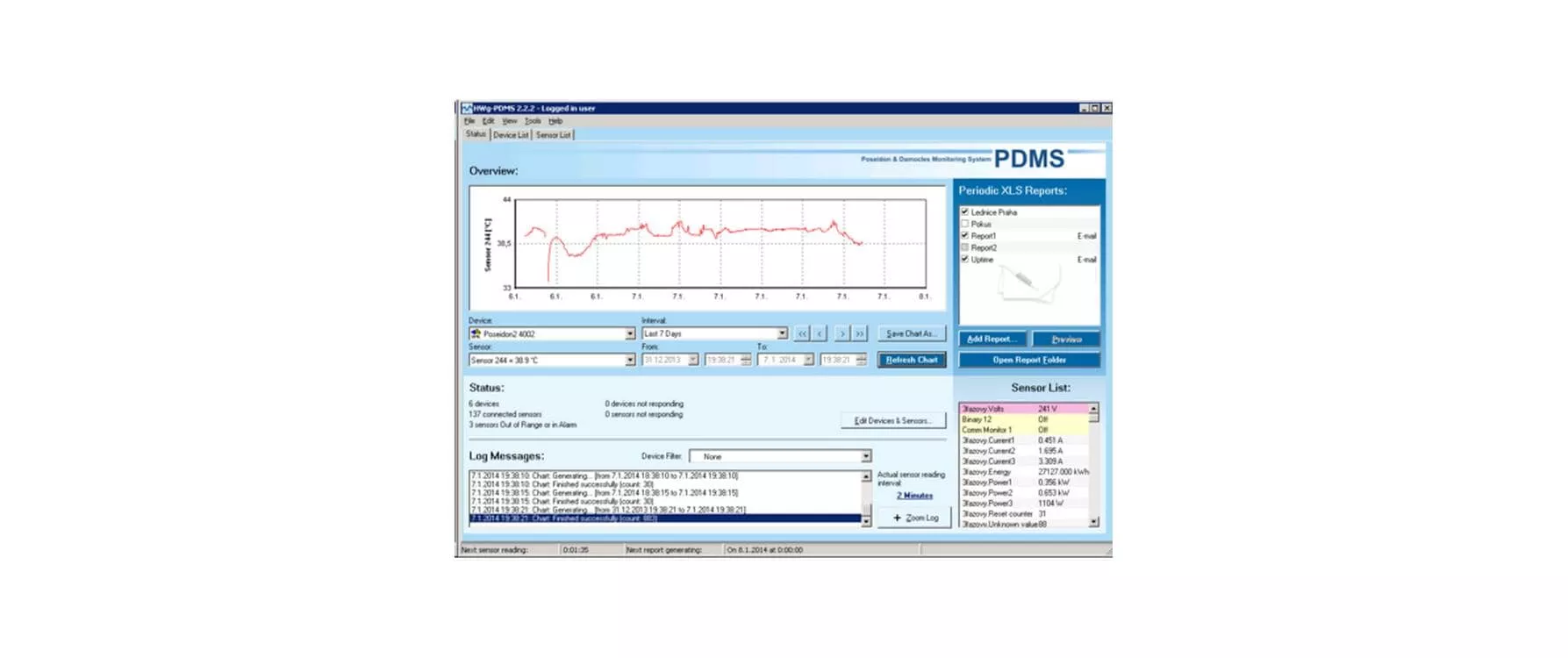 Software PDMS 20 SW-Lizenz bis 20 Sensoren