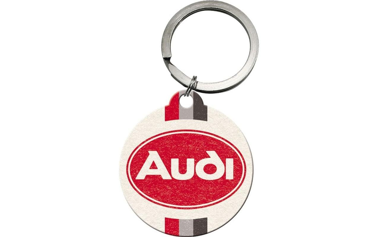 Portachiavi Nostalgic Art Logo Audi Ø 4 cm, 1 pezzo, Multicolore - Sicurezza  degli oggetti di valore