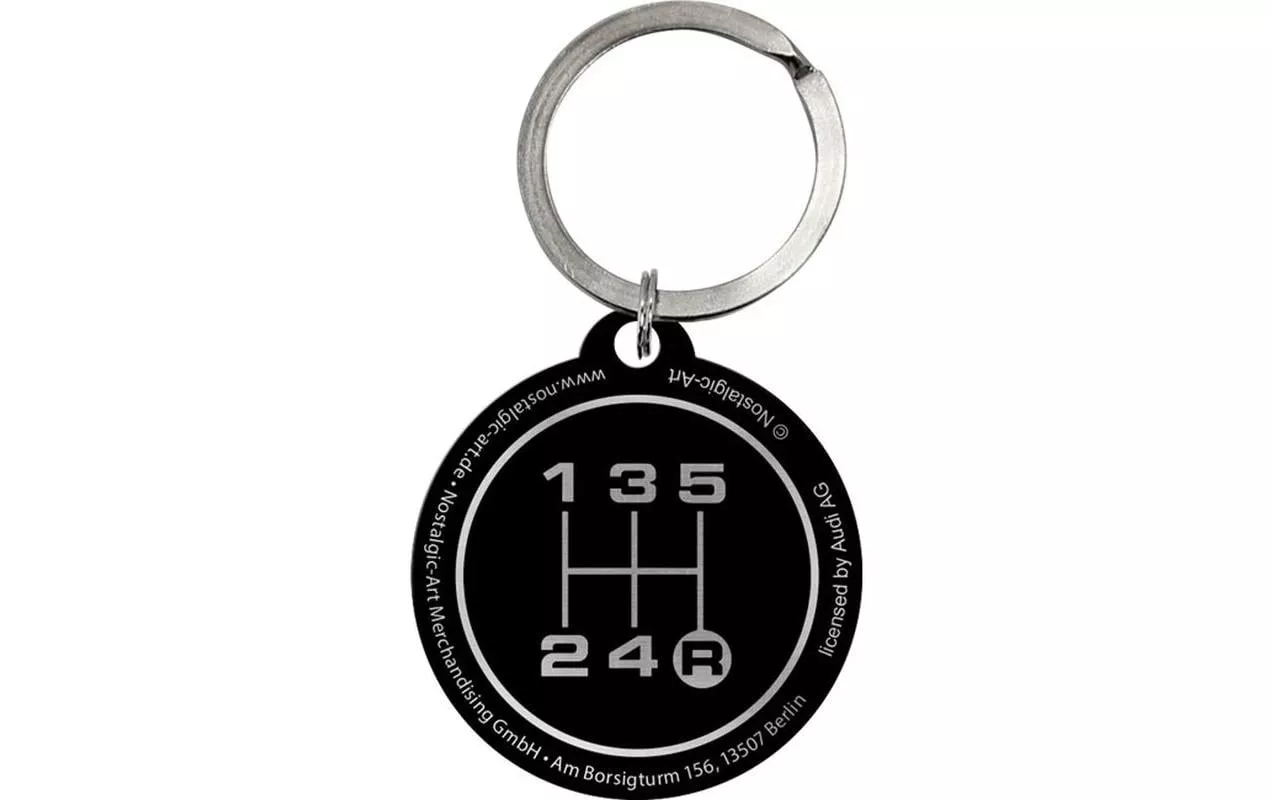 Schlüsselanhänger Audi Logo Ø 4 cm, 1 Stück, Mehrfarbig - Wertsachenschutz