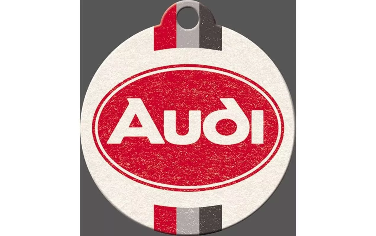 Portachiavi Nostalgic Art Logo Audi Ø 4 cm, 1 pezzo, Multicolore - Sicurezza  degli oggetti di valore