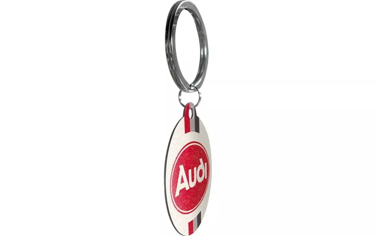 Portachiavi Nostalgic Art Logo Audi Ø 4 cm, 1 pezzo, Multicolore -  Sicurezza degli oggetti di valore