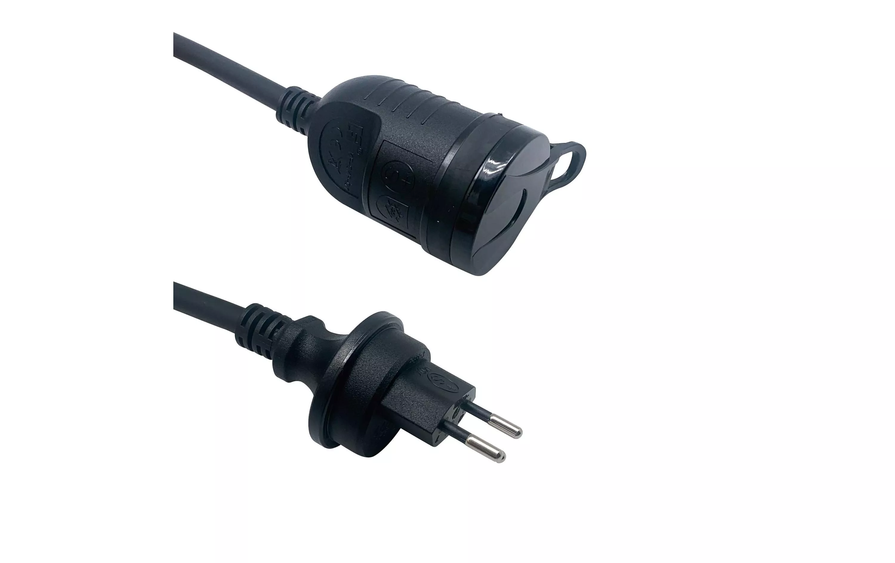 Verlängerungskabel 5 m T13 IP55, Schwarz - Kabel ⋅ Adapter