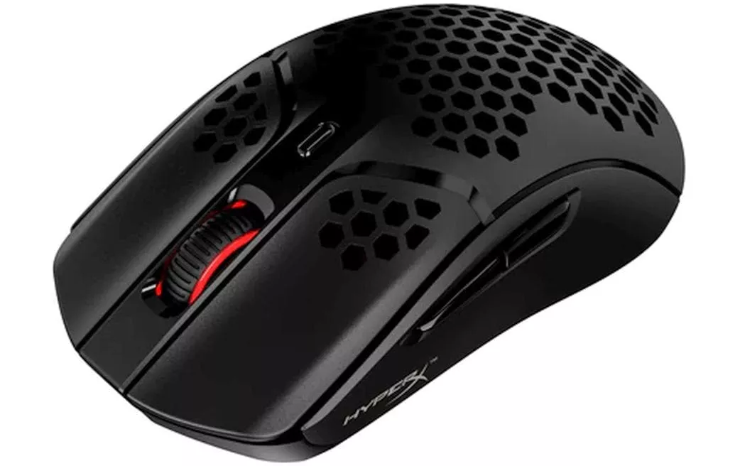 Mouse da gioco HyperX Pulsefire Haste senza fili nero