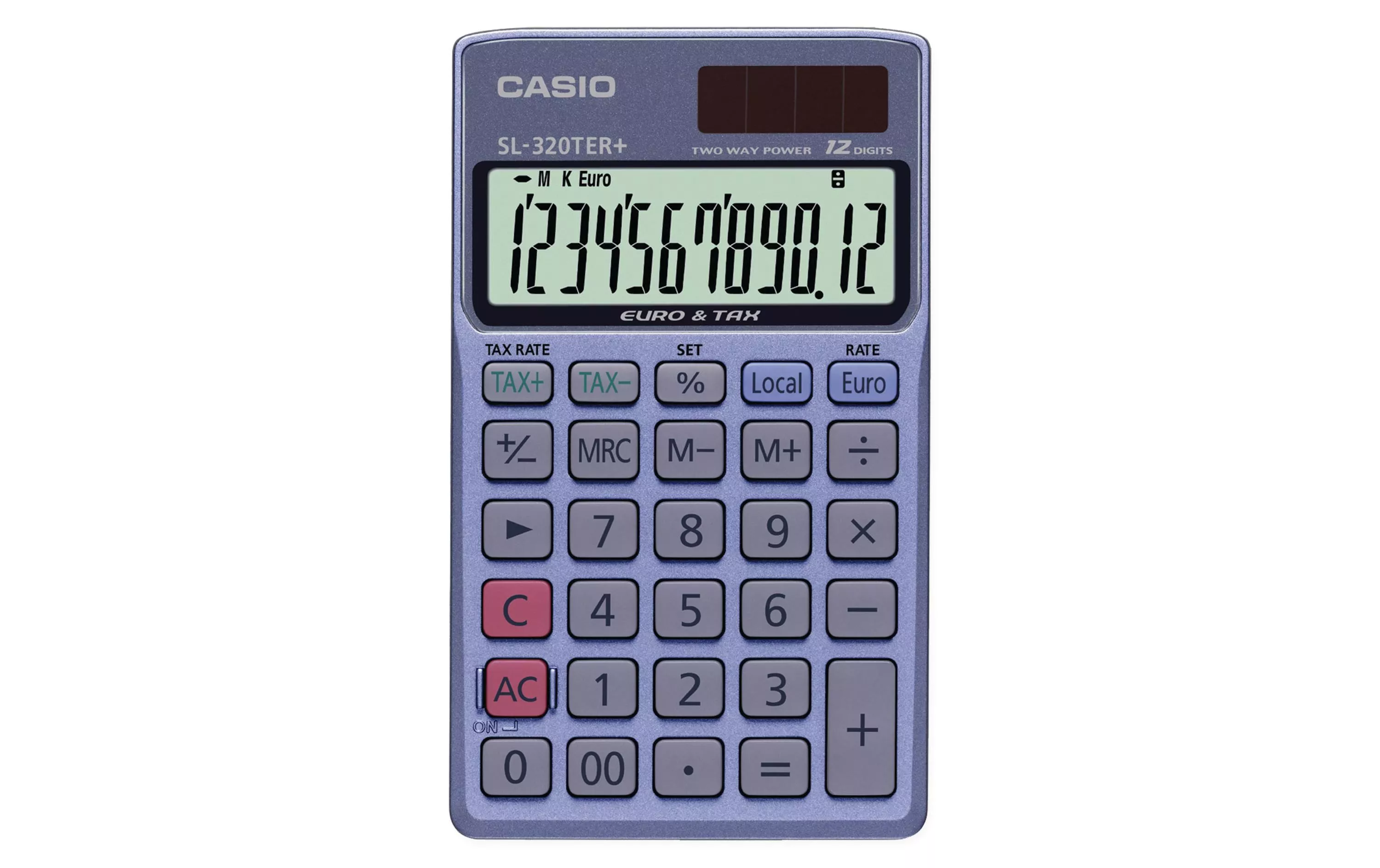 Calcolatrice tascabile Casio SL-320ter+ Blu acciaio