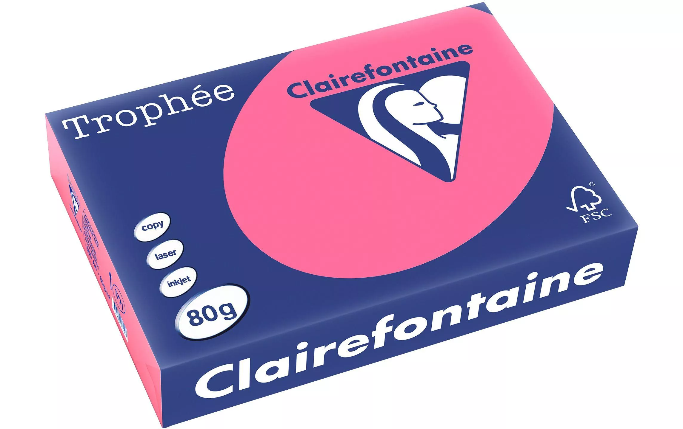 Carta copiativa Clairefontaine Trophée Color Copy FSC A4, Rosa, 80 g/m²