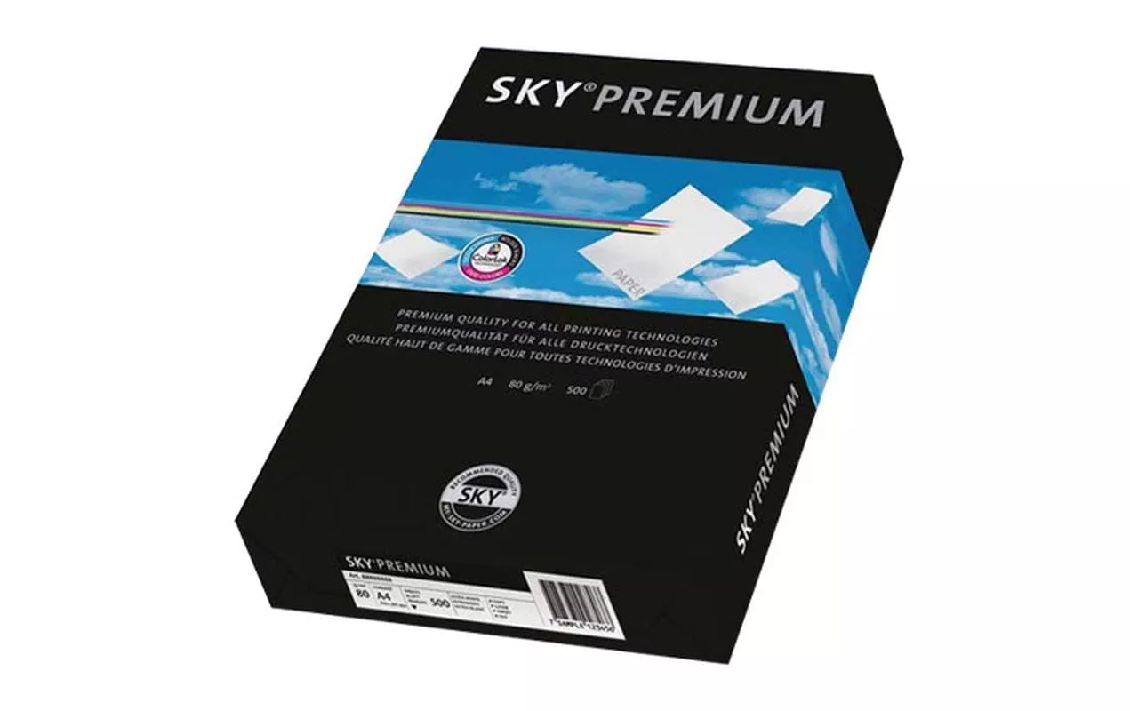 Kopierpapier Sky A4, Weiss, 80 g/m², 500 Blatt