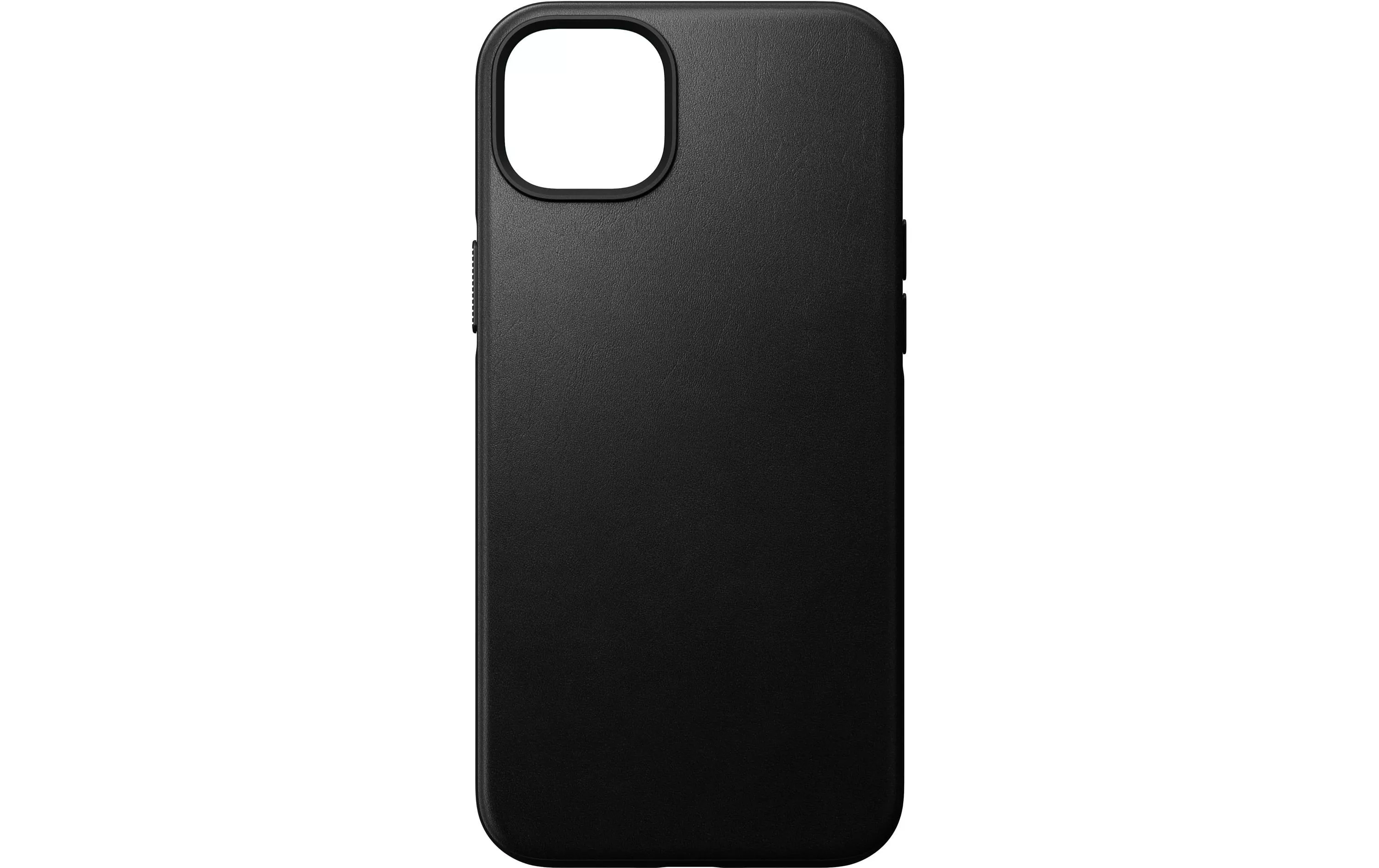Back Cover Modern Leather iPhone 14 Plus Schwarz