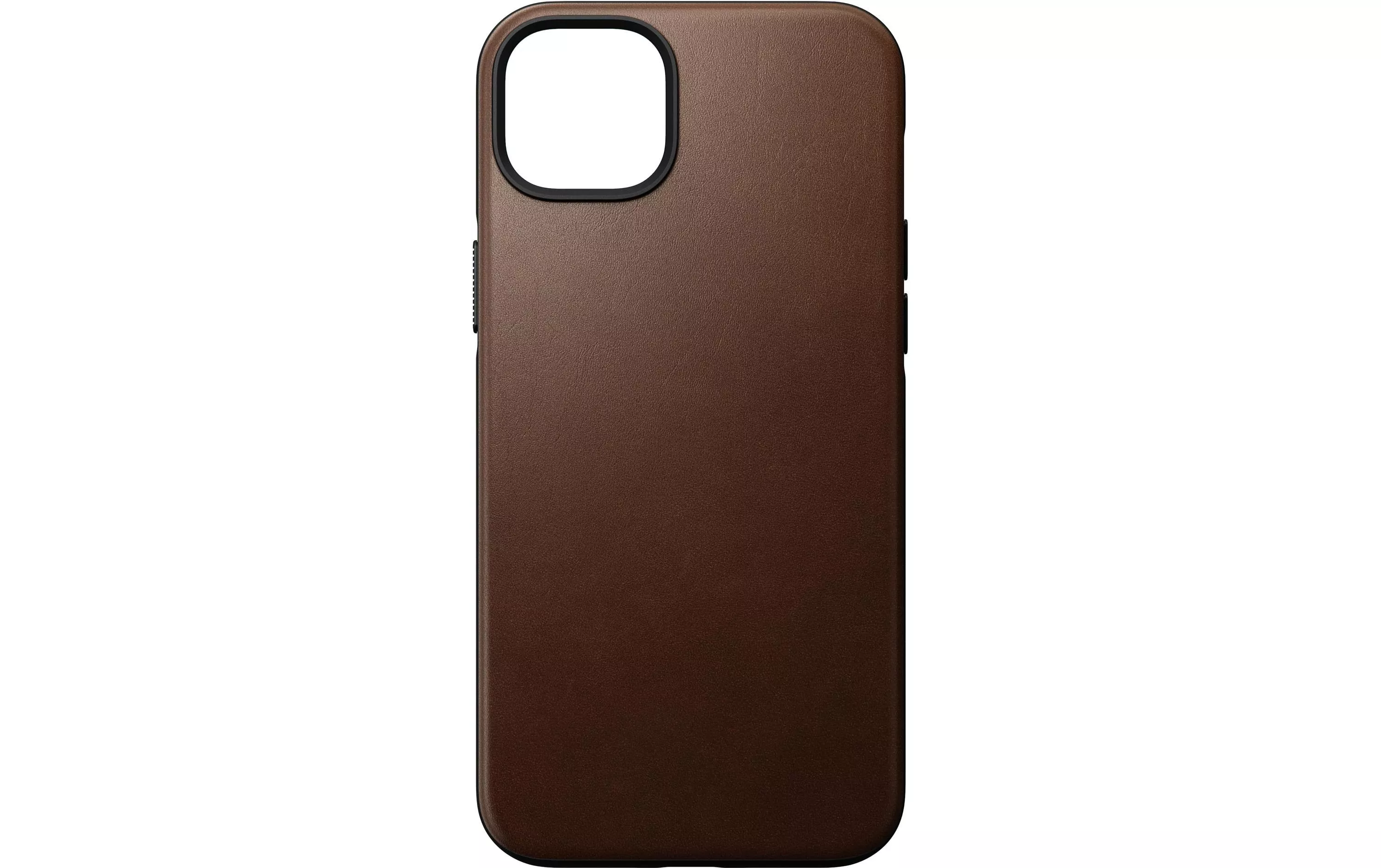 Coque arrière Modern Leather iPhone 14 Plus Brun