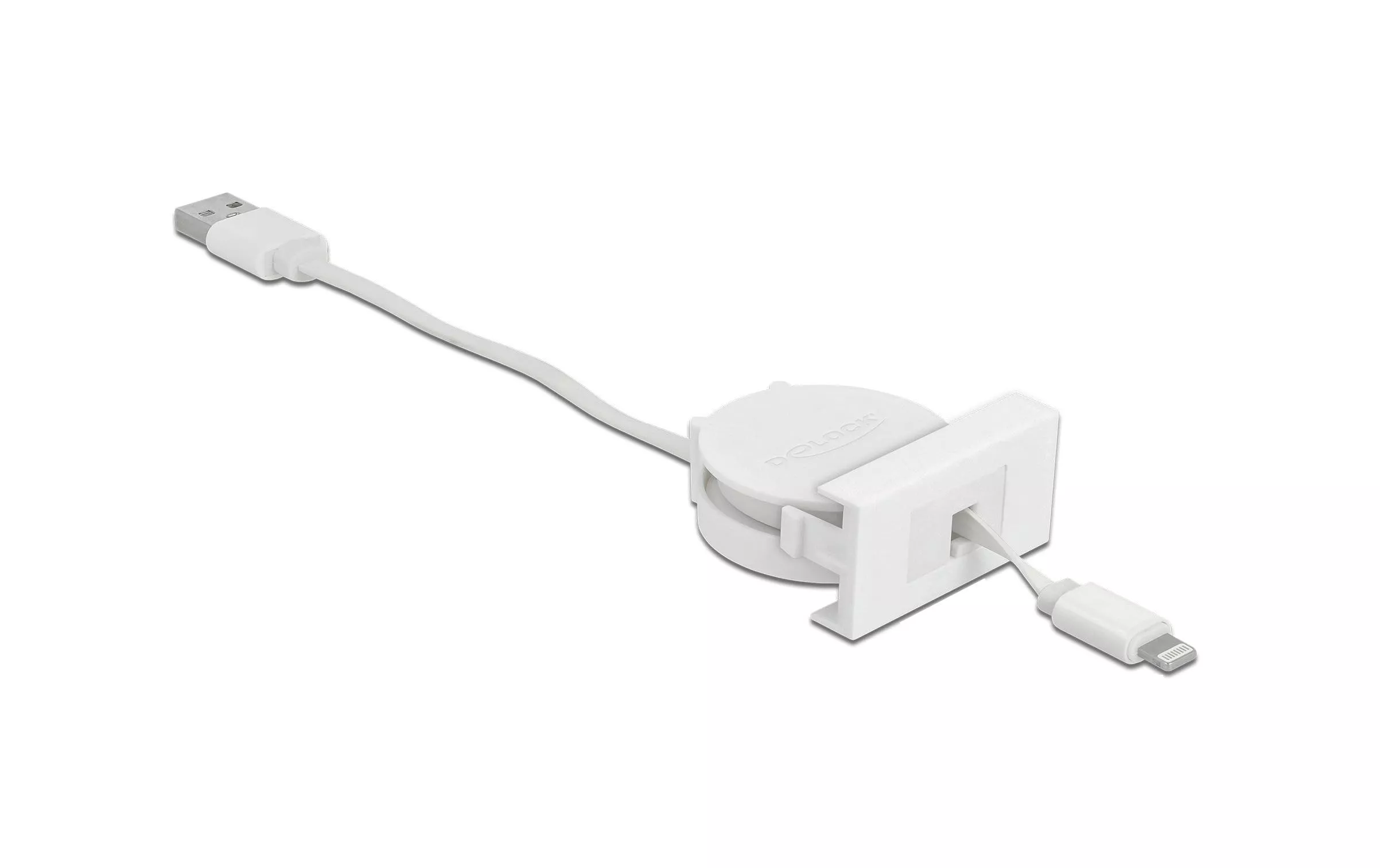 Easy 45 Modul USB 2.0 Ausrollkabel USB A - Lightning 0.5 m