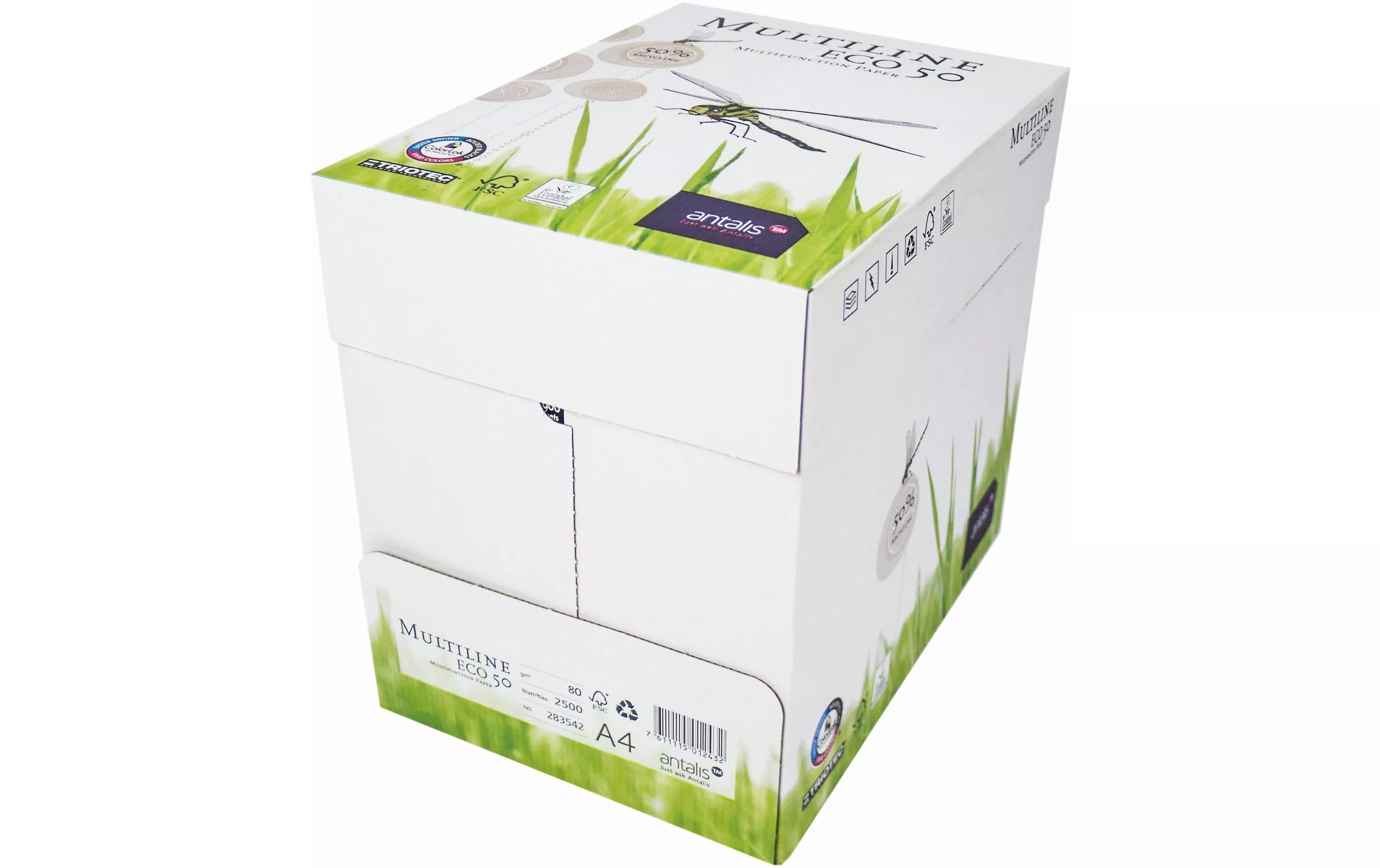 Papier pour photocopie Eco 50 Cleverbox A4, Blanc, 80 g/m²,2500 feuilles