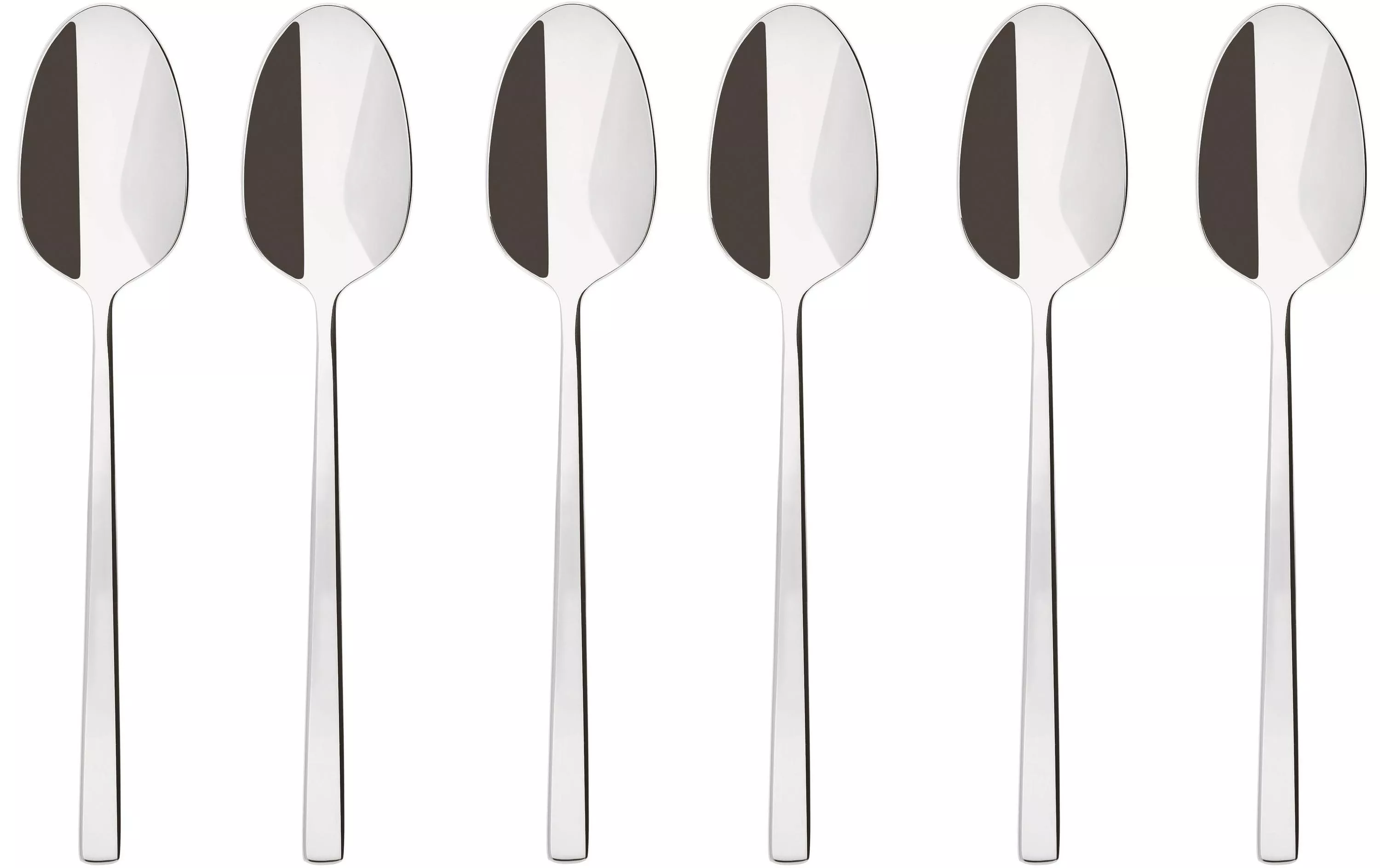Espresso Spoon Rock 6 pezzi, argento