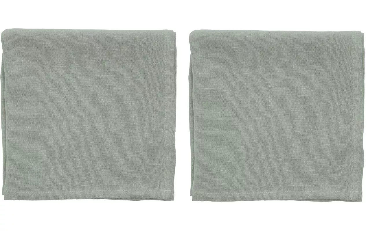 Serviette en tissu Pure Linen 45 cm x 45 cm, 2 Pièce/s, Vert
