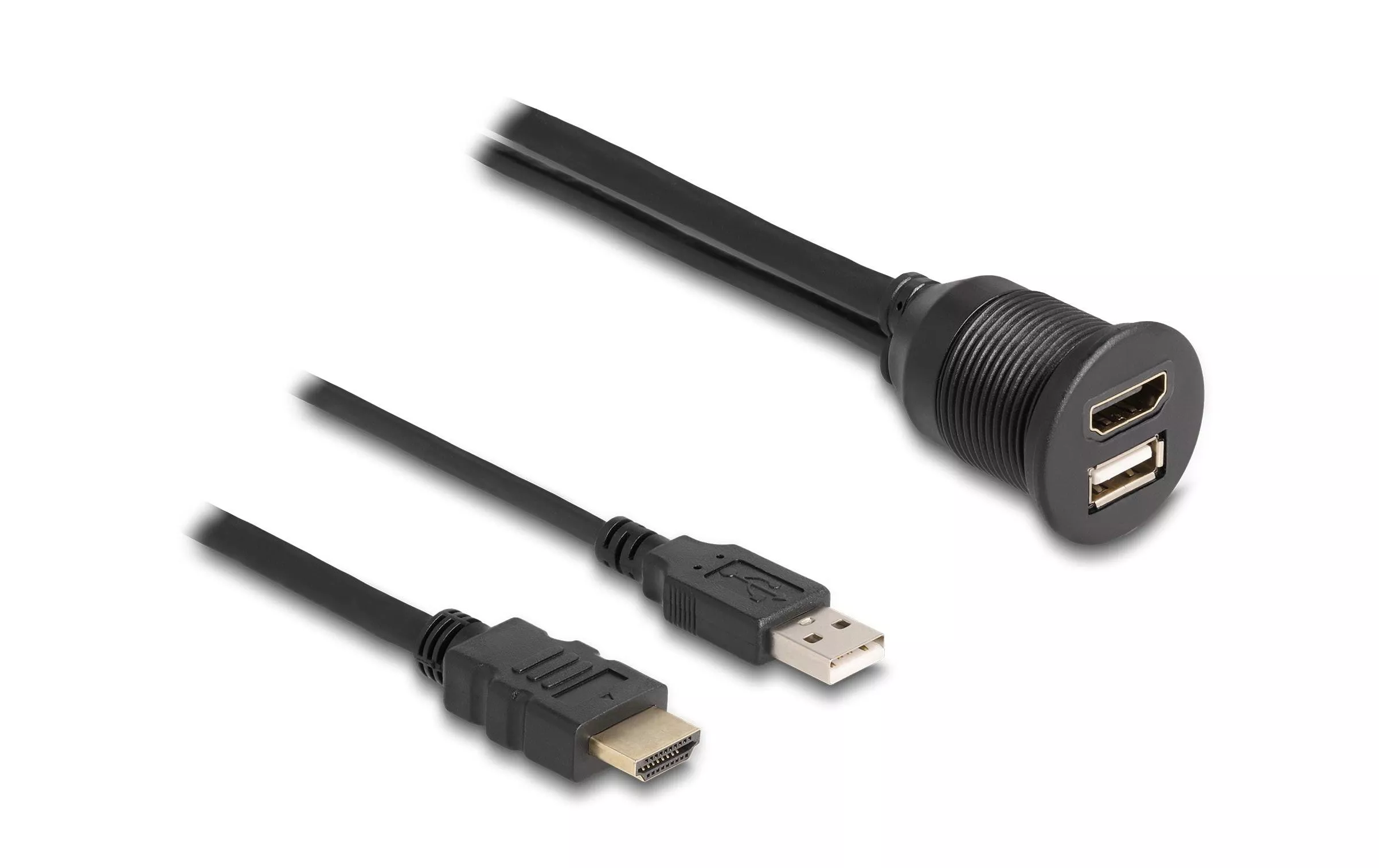 Câble de prolongation USB 2.0 HDMI/USB A - HDMI/USB A 1 m