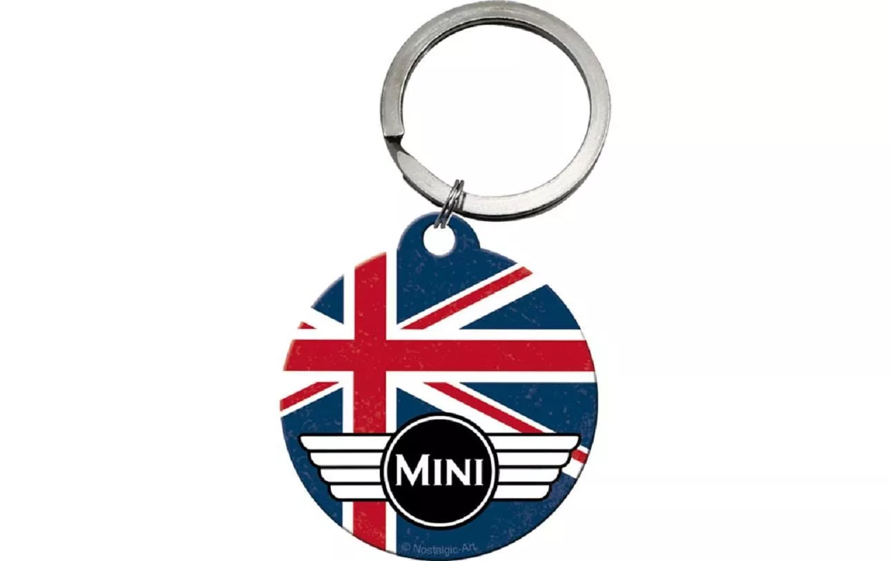 Schlüsselanhänger Mini Morris Ø 4 cm, Mehrfarbig