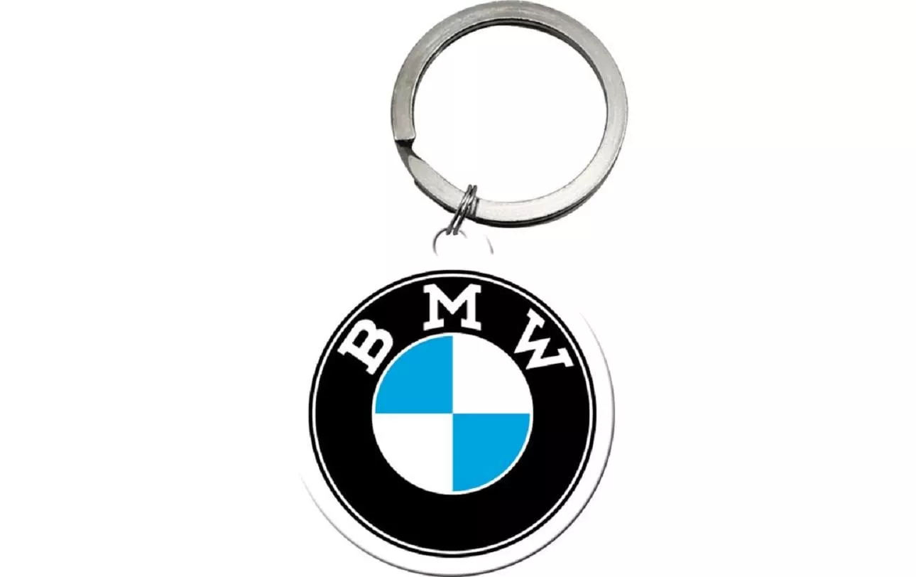 Schlüsselanhänger BMW Ø 4 cm, Mehrfarbig