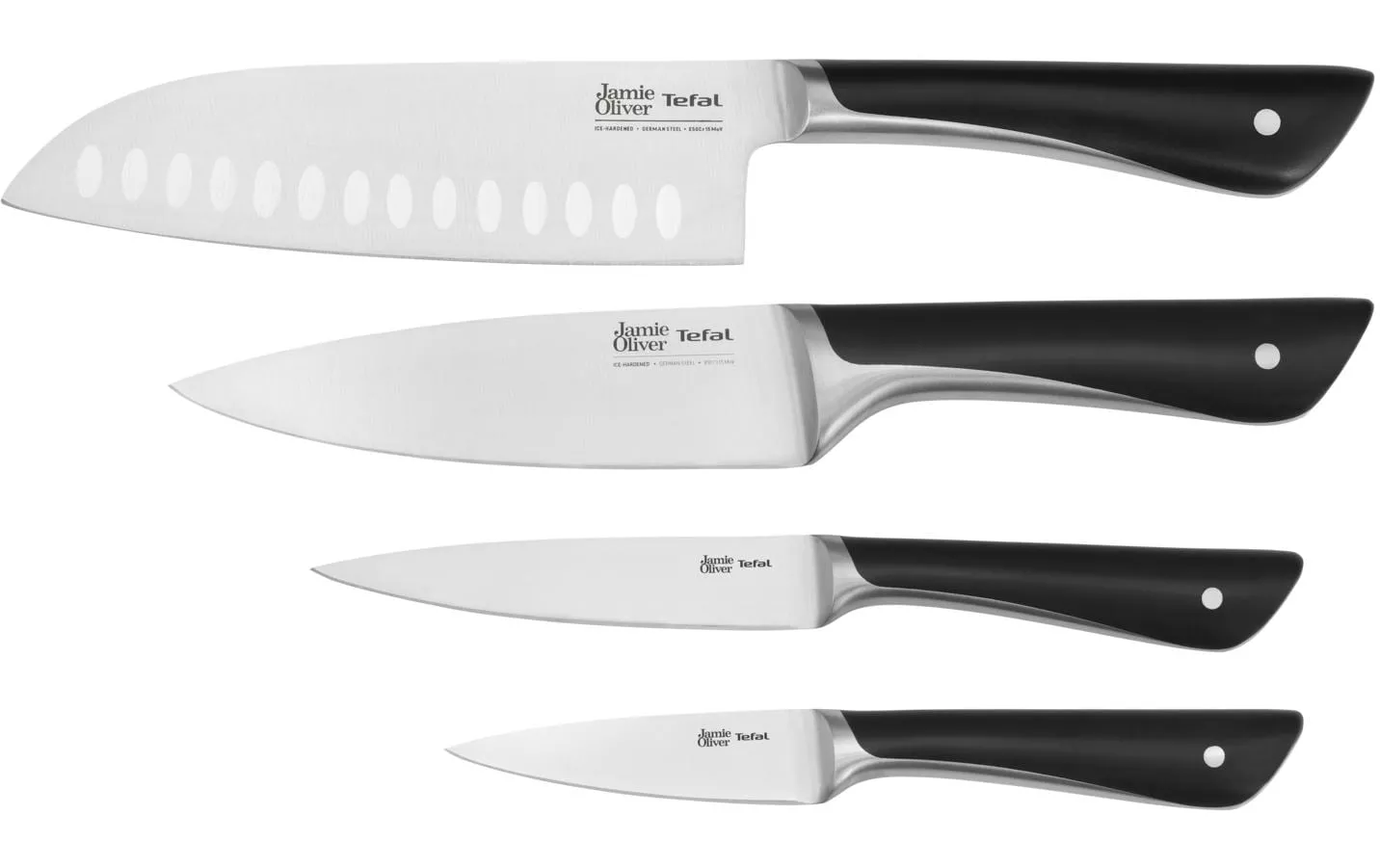 Set di coltelli Tefal Jamie Oliver 4 pezzi, nero