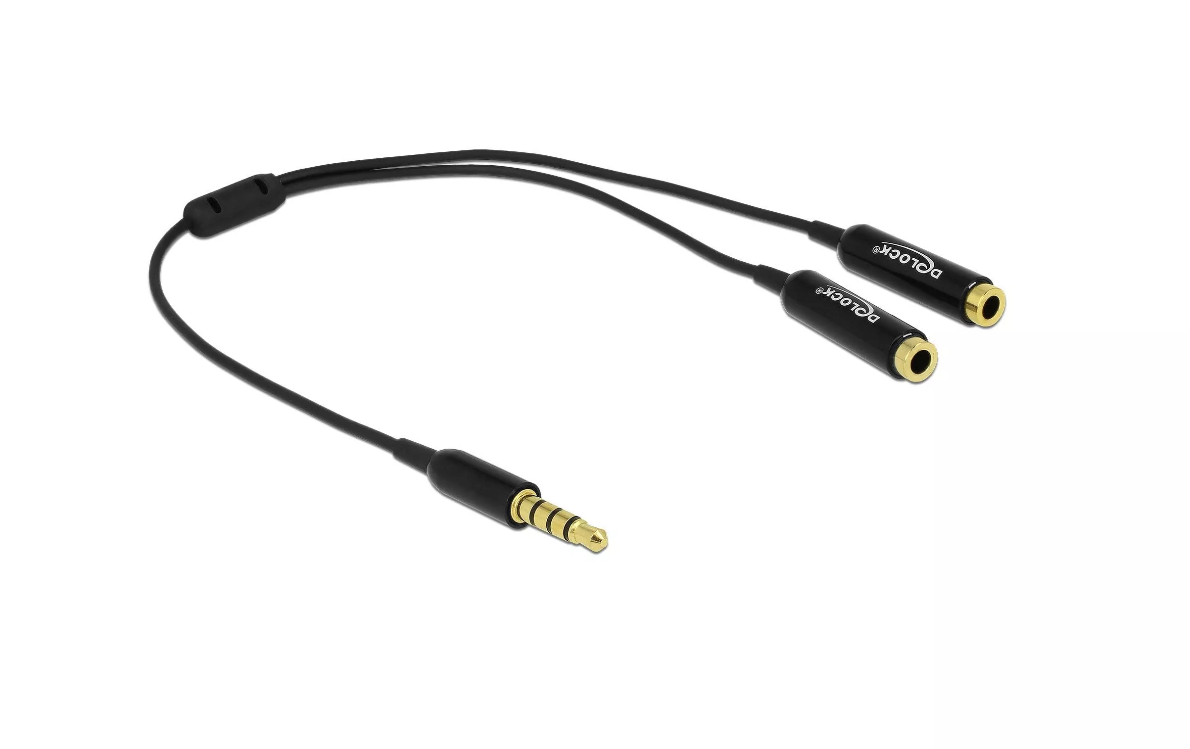 Audio-Kabel Klinke 3.5 mm, male - Klinke 3.5 mm, female 0.25 m