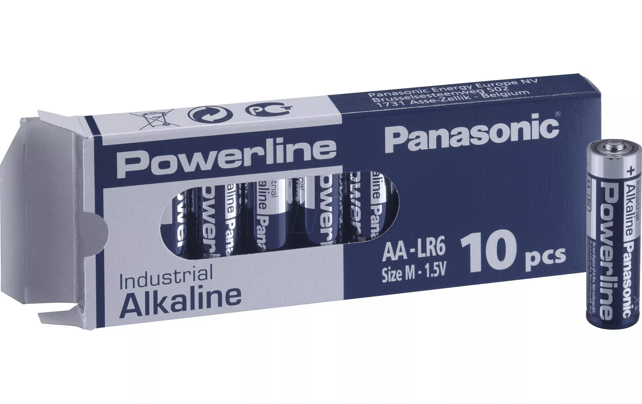 Batterie Alkaline Powerline Industrial AA 10 Stück