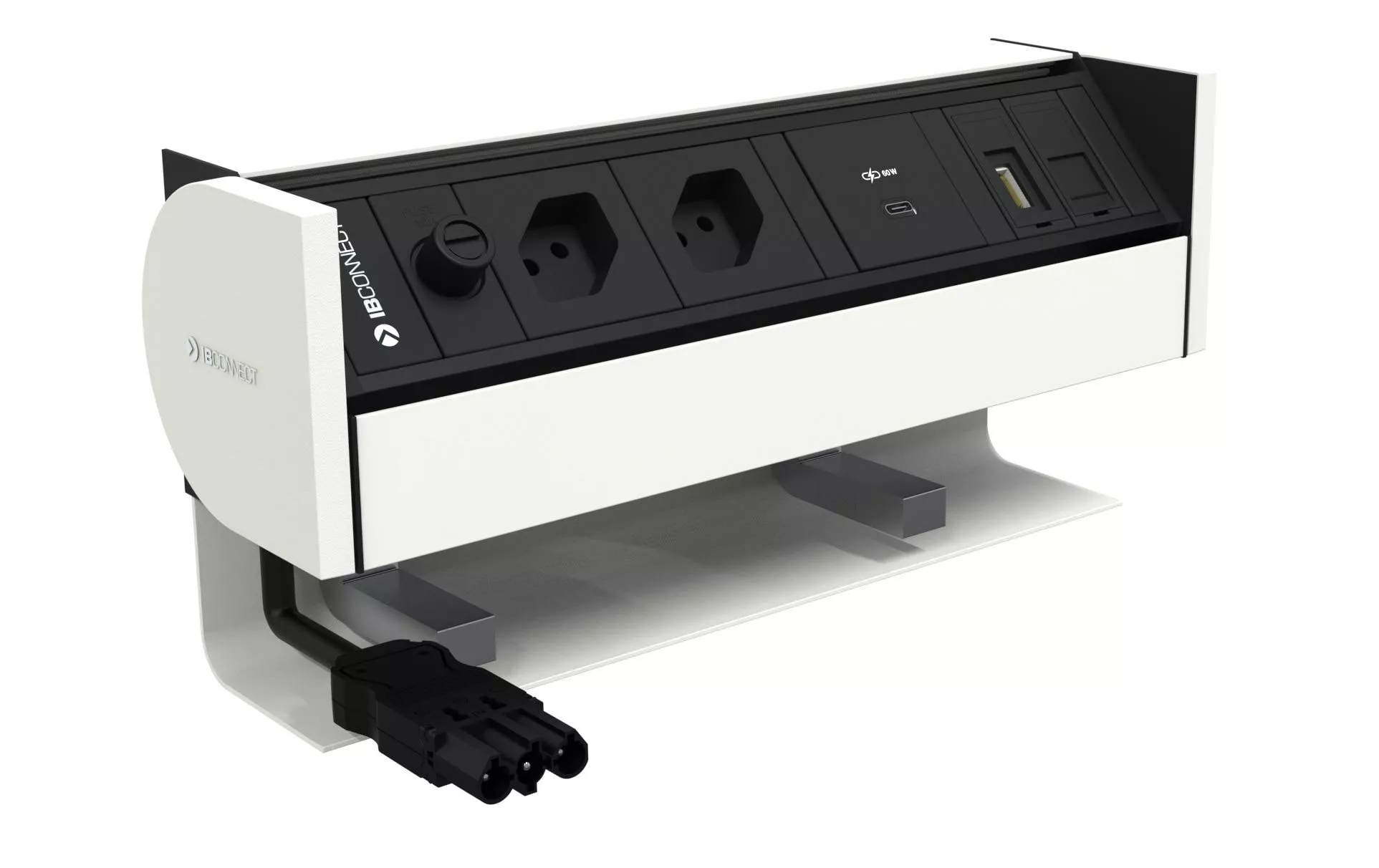 Tischsteckdosenleiste Prisma 2xT13 USB C-60 1xCat6 HDMI, Ws