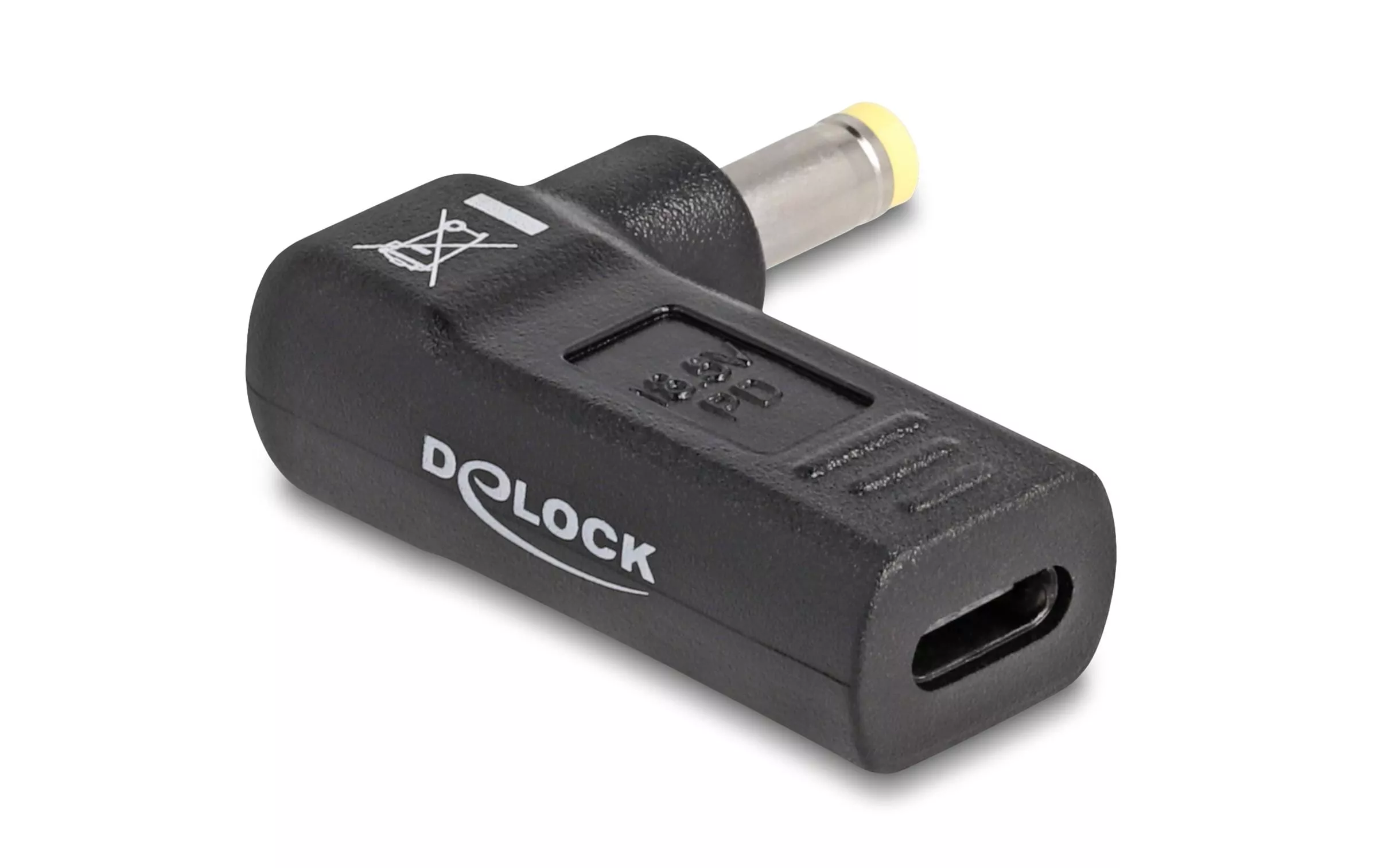 Adattatore Delock da USB-C ad HP 4,8 x 1,7 mm con angolo di 90°