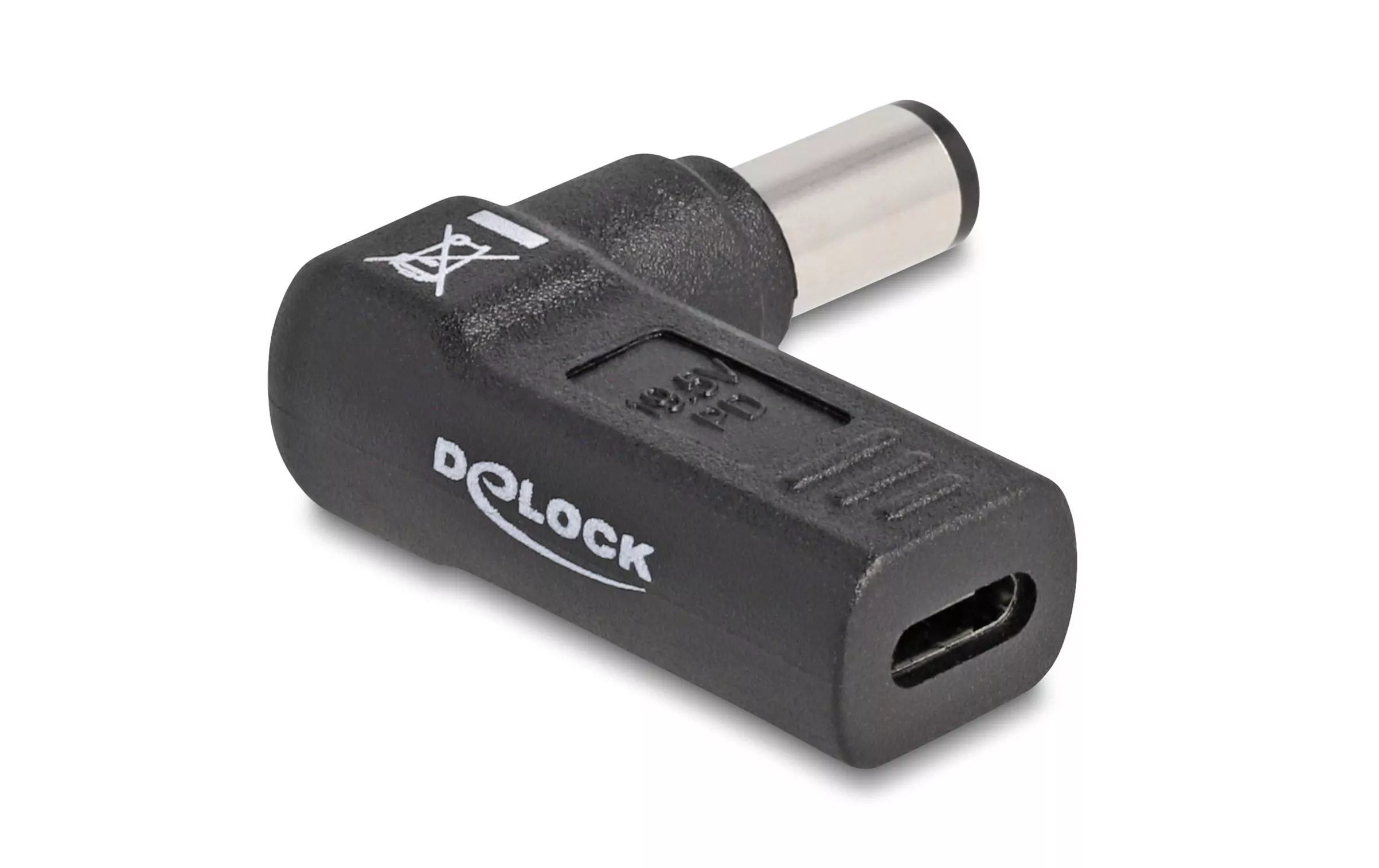 Adattatore Delock da USB-C ad HP 7,4 x 5,0 mm con angolo di 90°