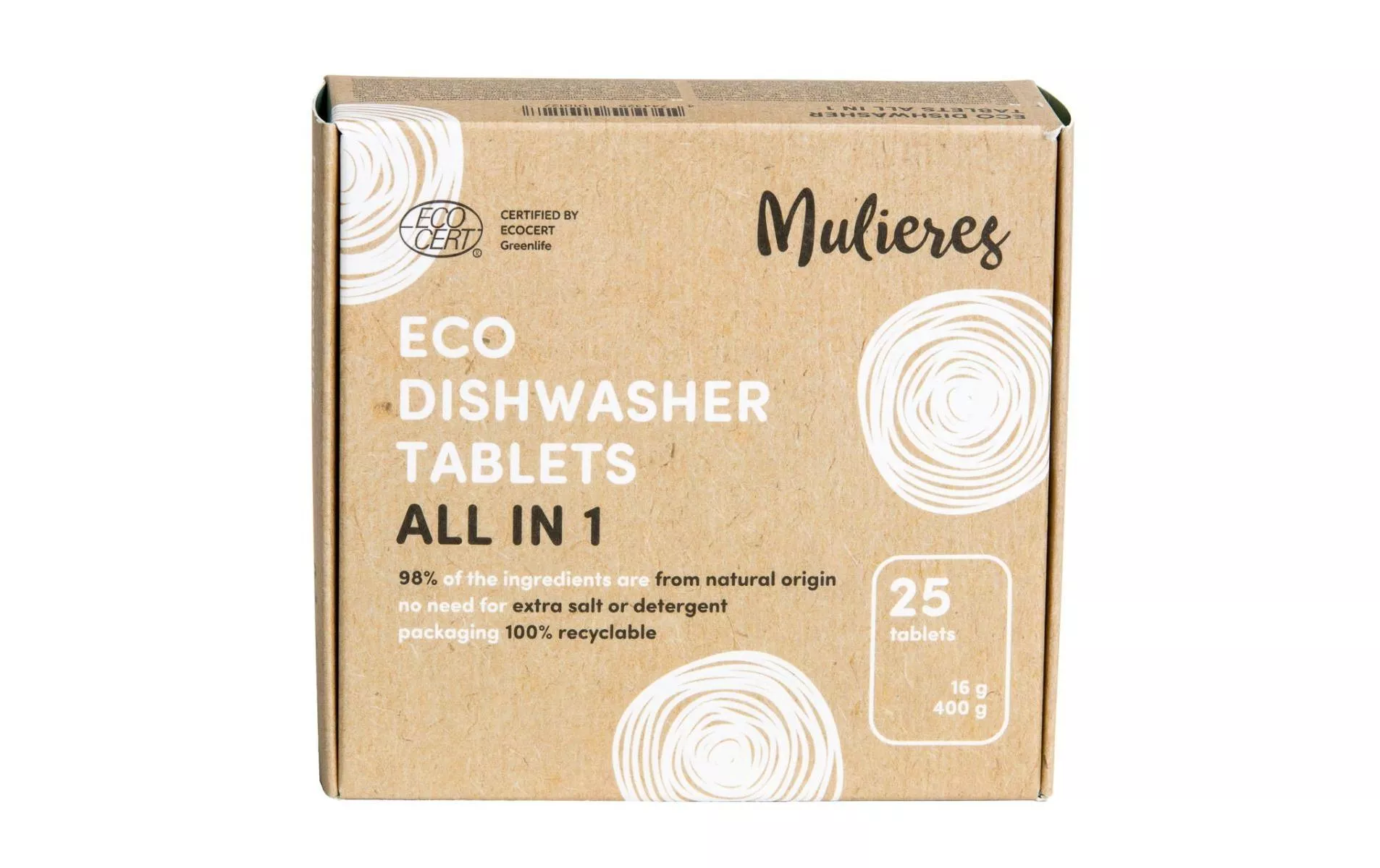 Détergent pour lave-vaisselle Eco Tabs All in 1 25 pièces