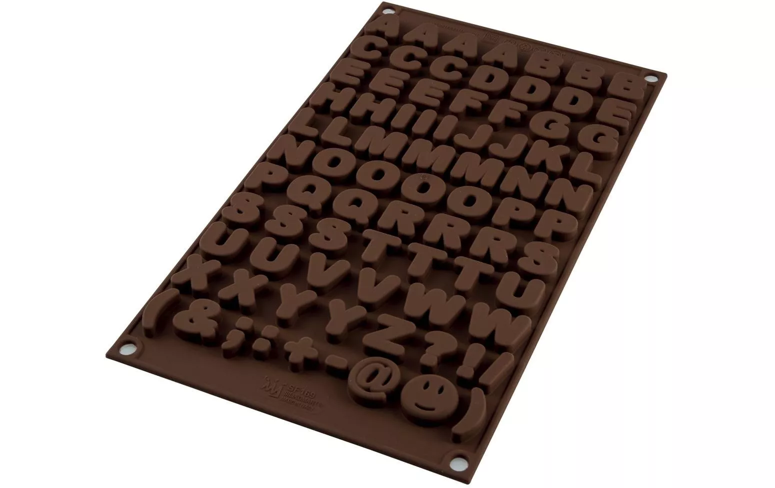 Lettere a forma di cioccolato Silikomart