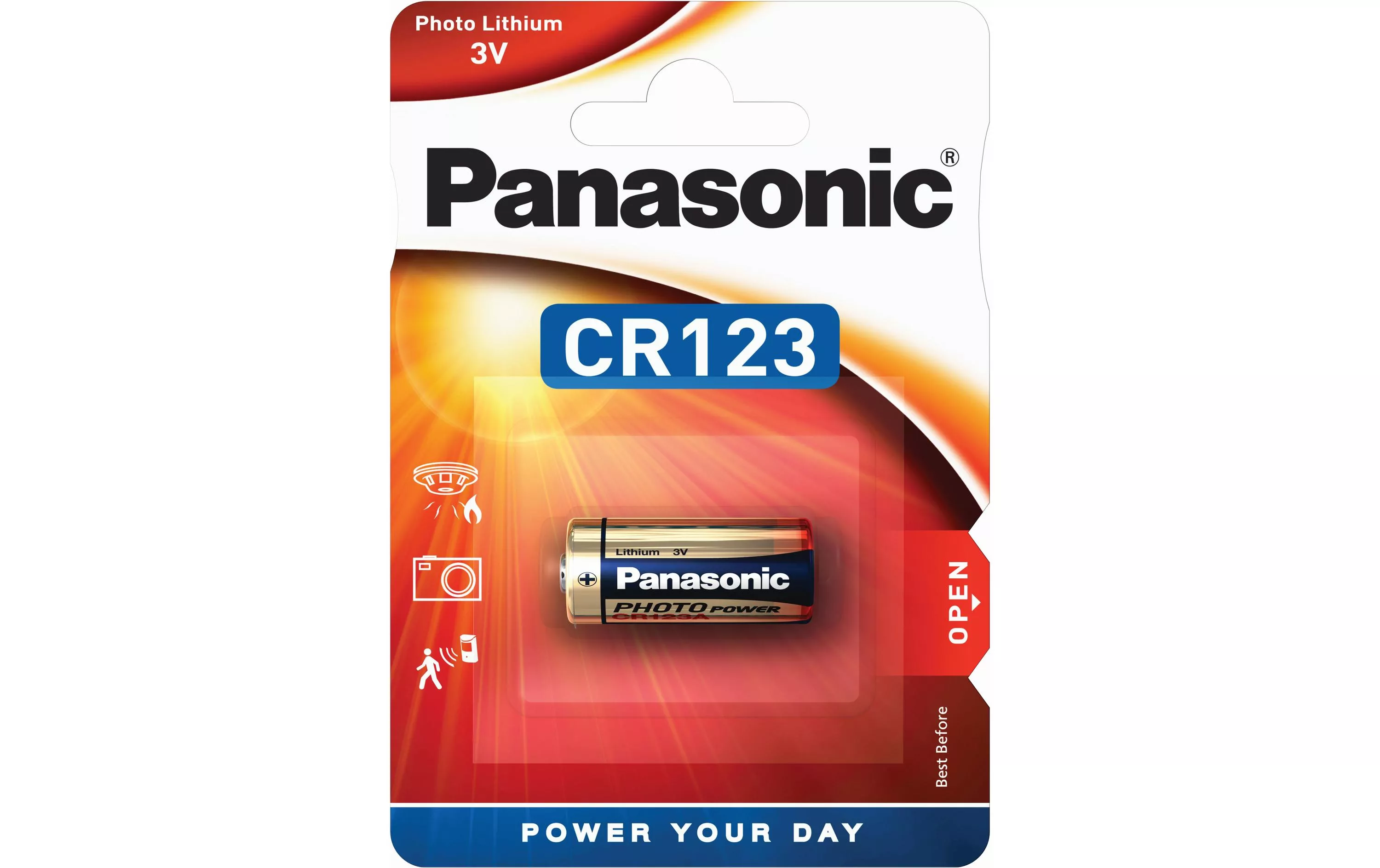 Batteria Panasonic CR123A 1 pezzo