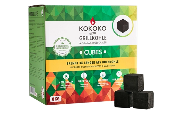 Holzkohle Kokoko, Cubes, 8 kg