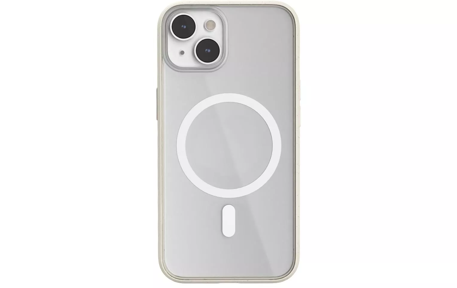 Coperchio posteriore trasparente Custodia MagSafe iPhone 14 Bianco