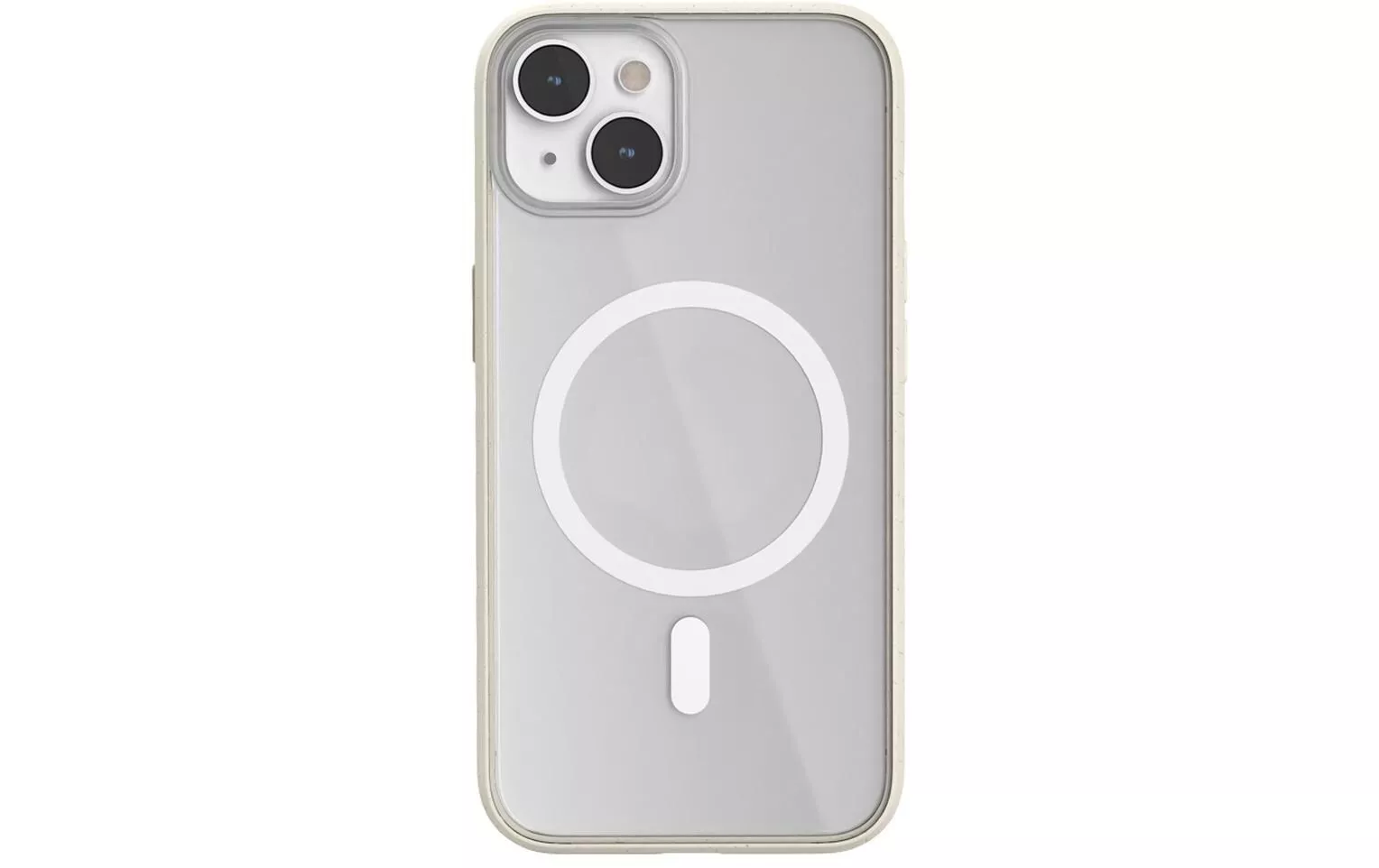 Coque arrière Clear Case MagSafe iPhone 14 Plus Blanc