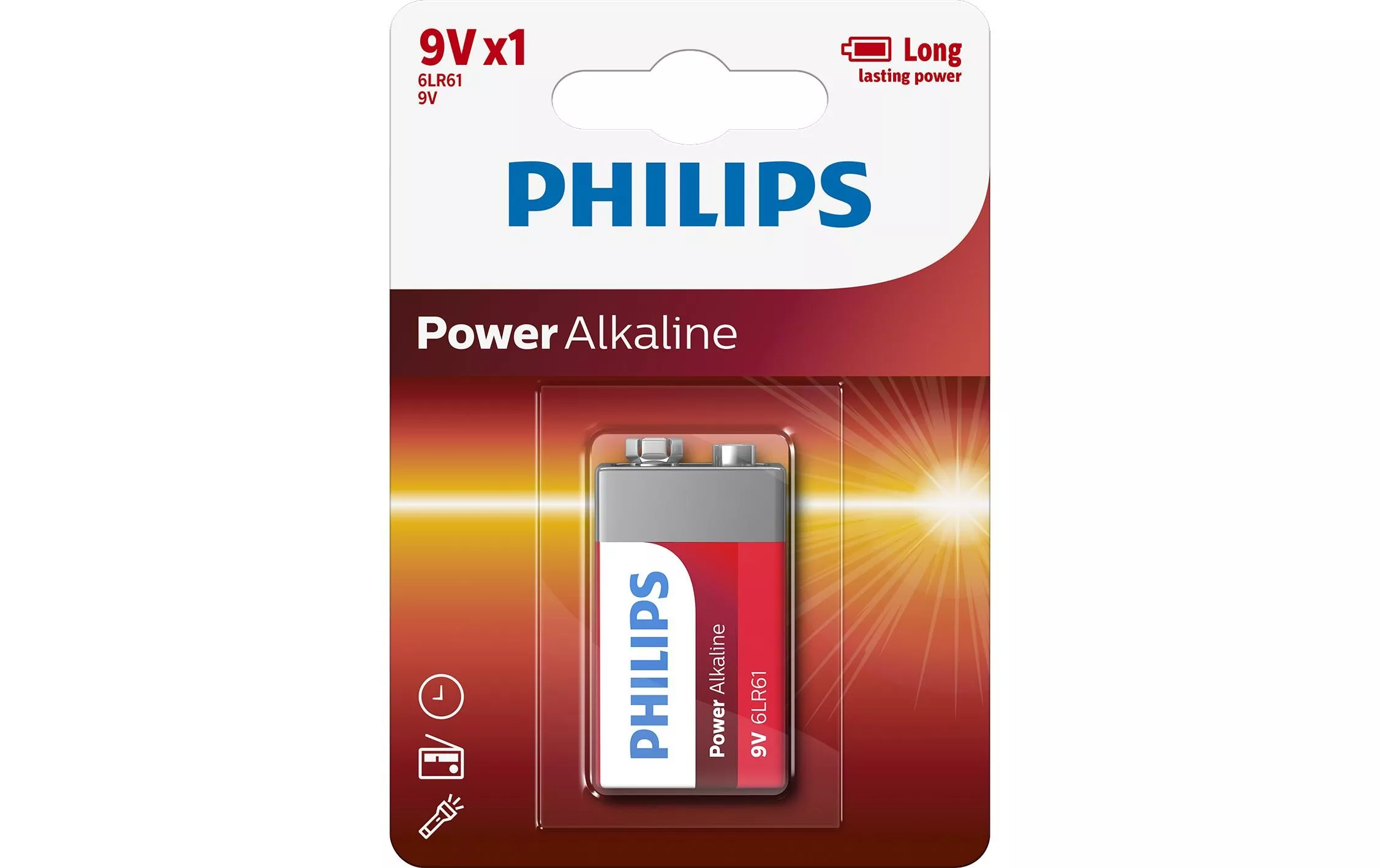 Batterie Power Alkaline 9V 1 Stück