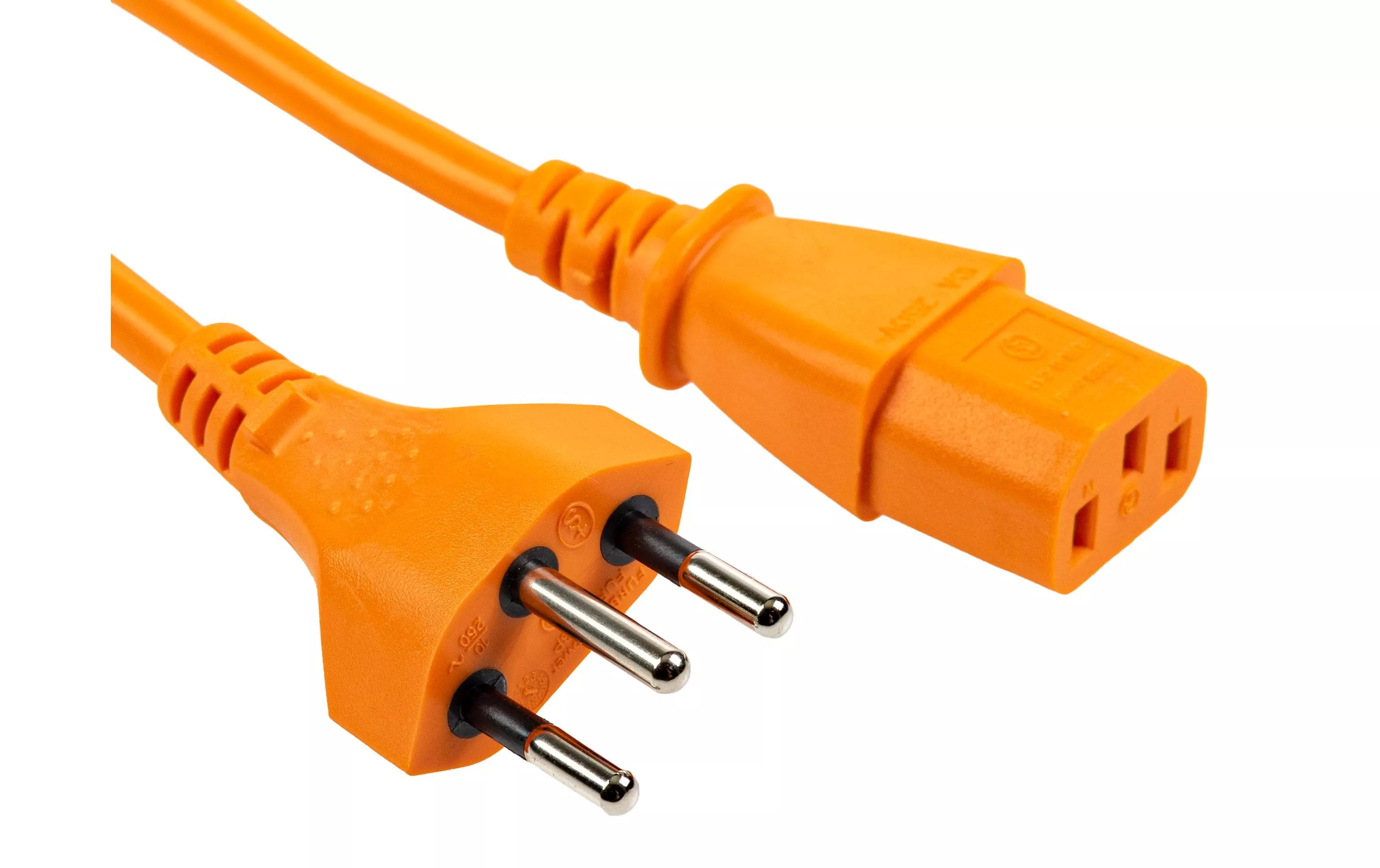 Câbles d\u2019alimentation C13-T12 0.5 m, Orange