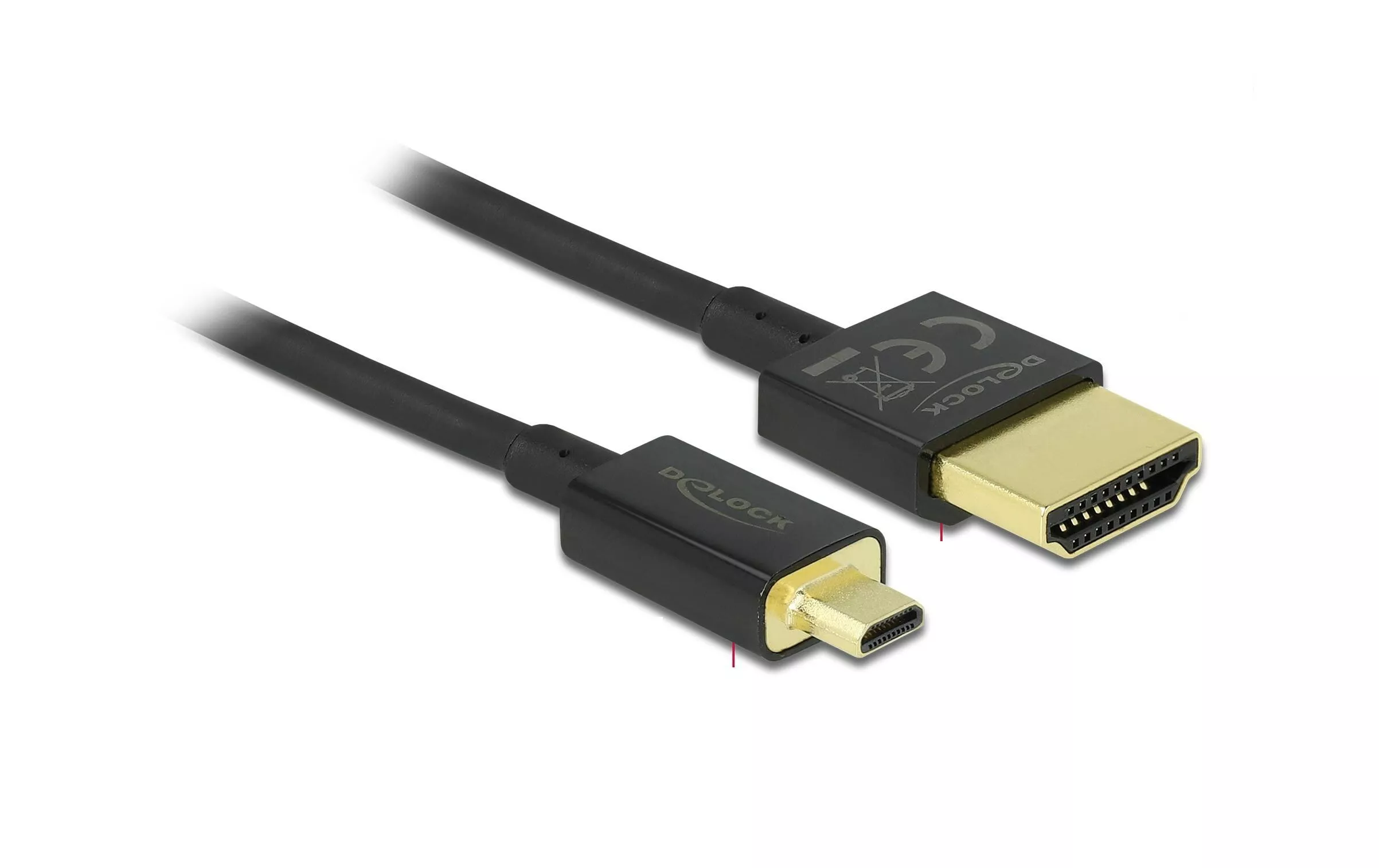 Câble 4K 60Hz HDMI - Micro HDMI (HDMI-D), 0.25 m, Noir - Câbles vidéo