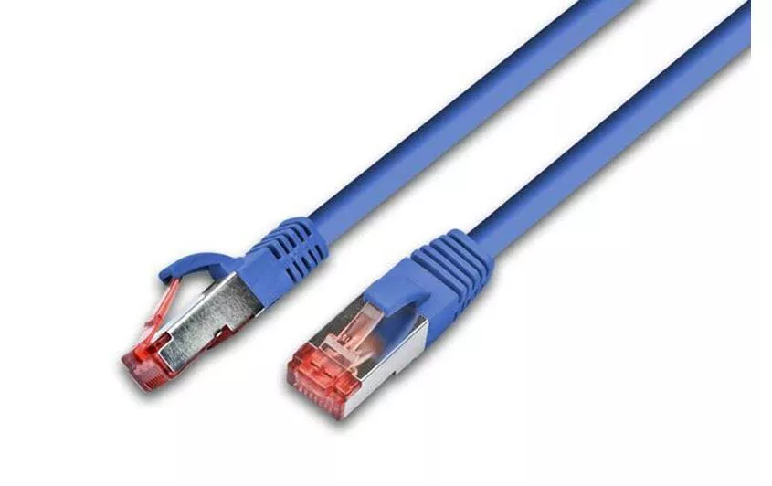 Câble patch RJ-45 - RJ-45, Cat 6, S/FTP, 1 m, Bleu